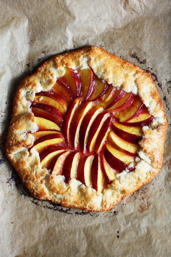 Rustic Honey Nectarine Tart