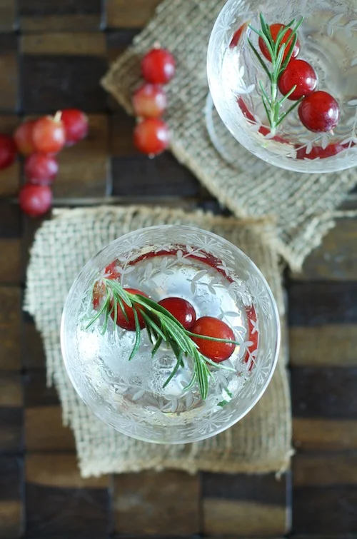 Cocktail Friday Rosemary Martini + Frozen Grapes — Set the Table