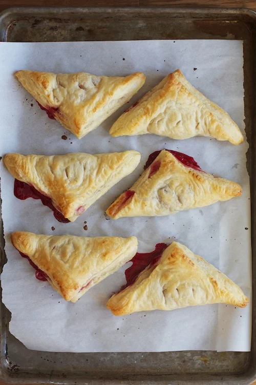 Cranberry Turnovers with Cinnamon Glaze