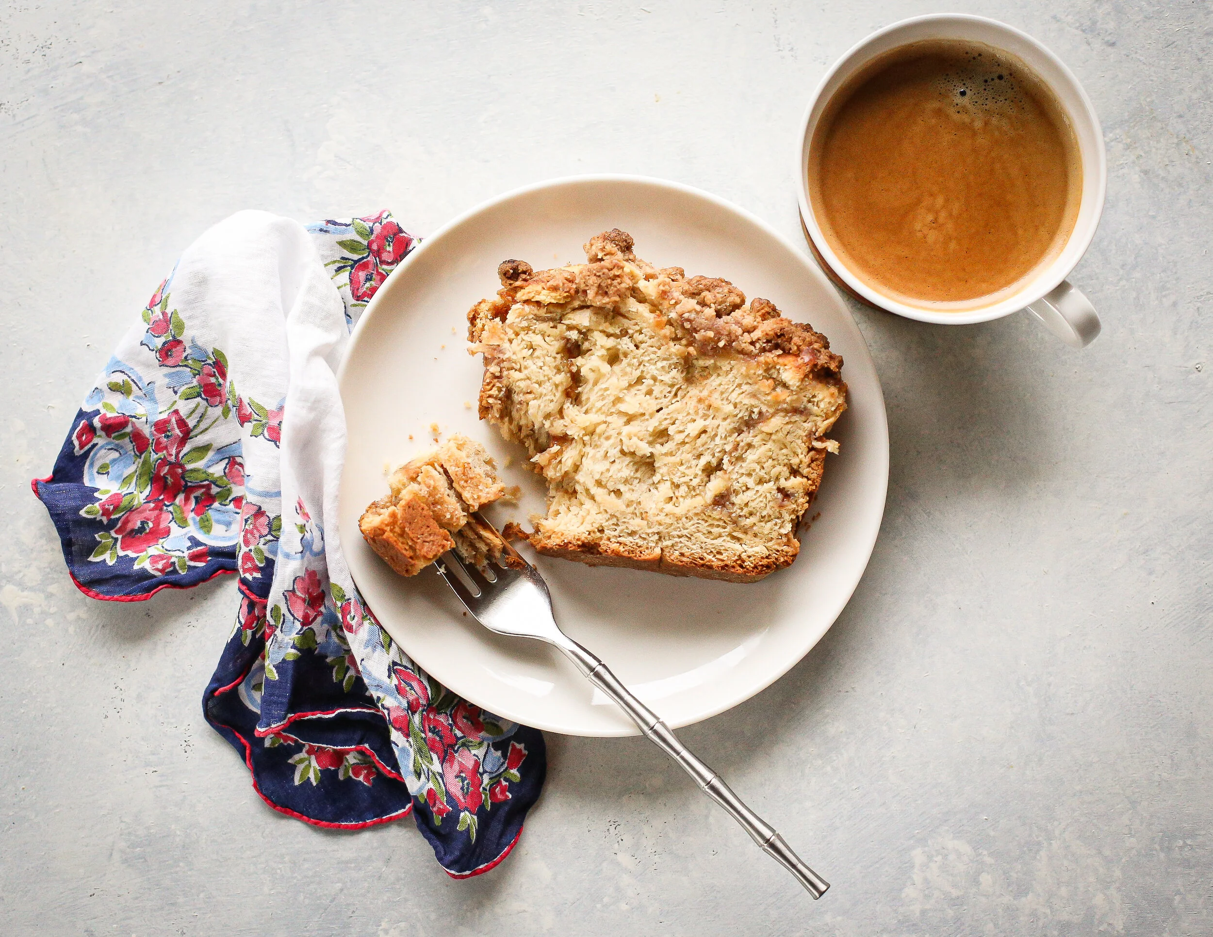 Spiced Orange Yeasted Coffee Cake
