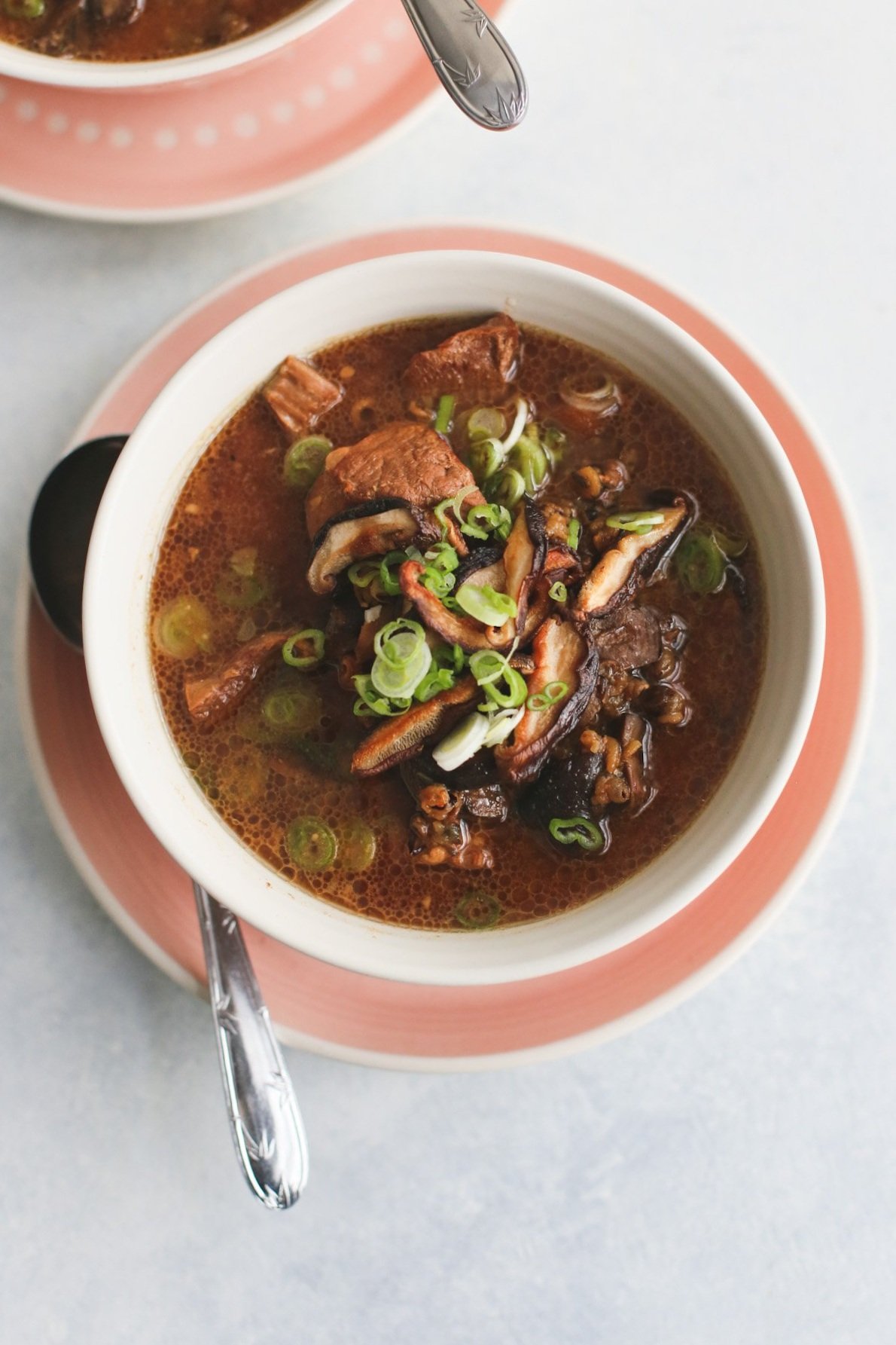 Instant Pot Pork Miso Stew with Mushrooms &amp; Wild Rice