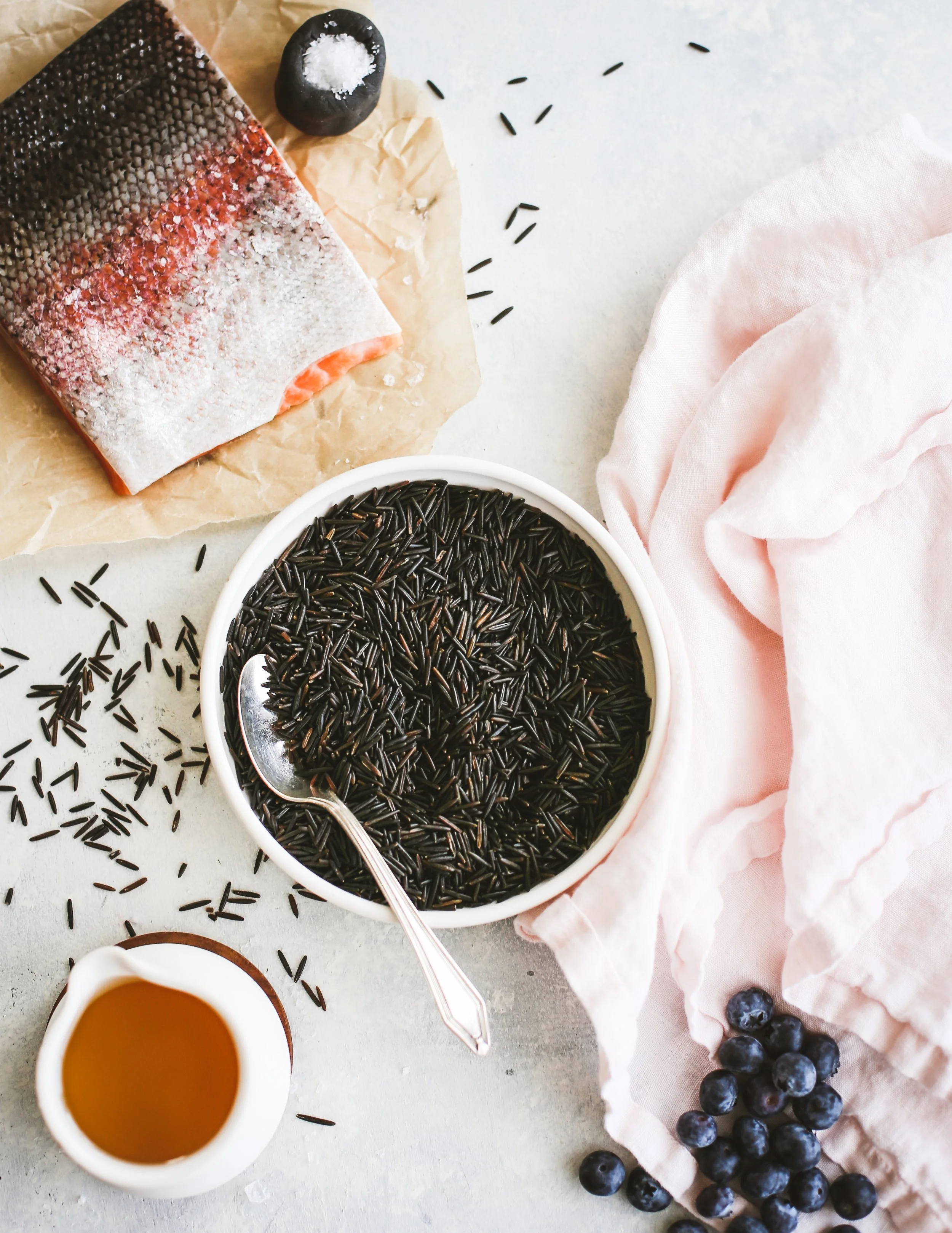 Cookbook Club: Wild Rice Crusted Trout with Maple Blueberries