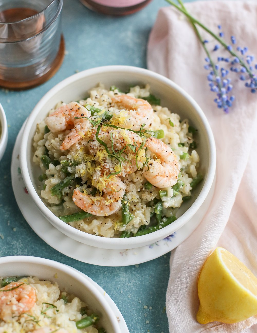 Lemony Risotto with Green Beans & Shrimp — Set the Table
