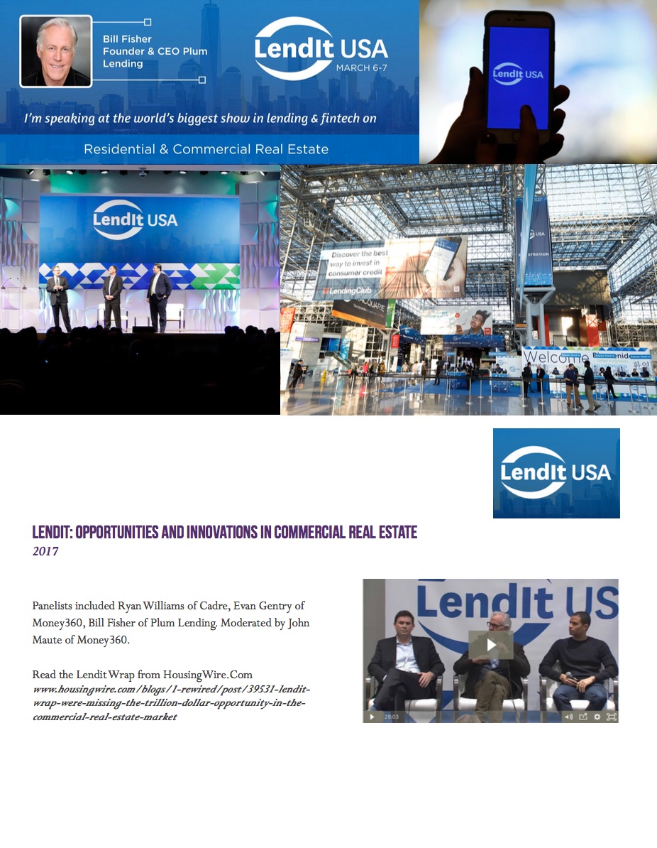 LENDIT: Opportunities and innovations in commercial real estate