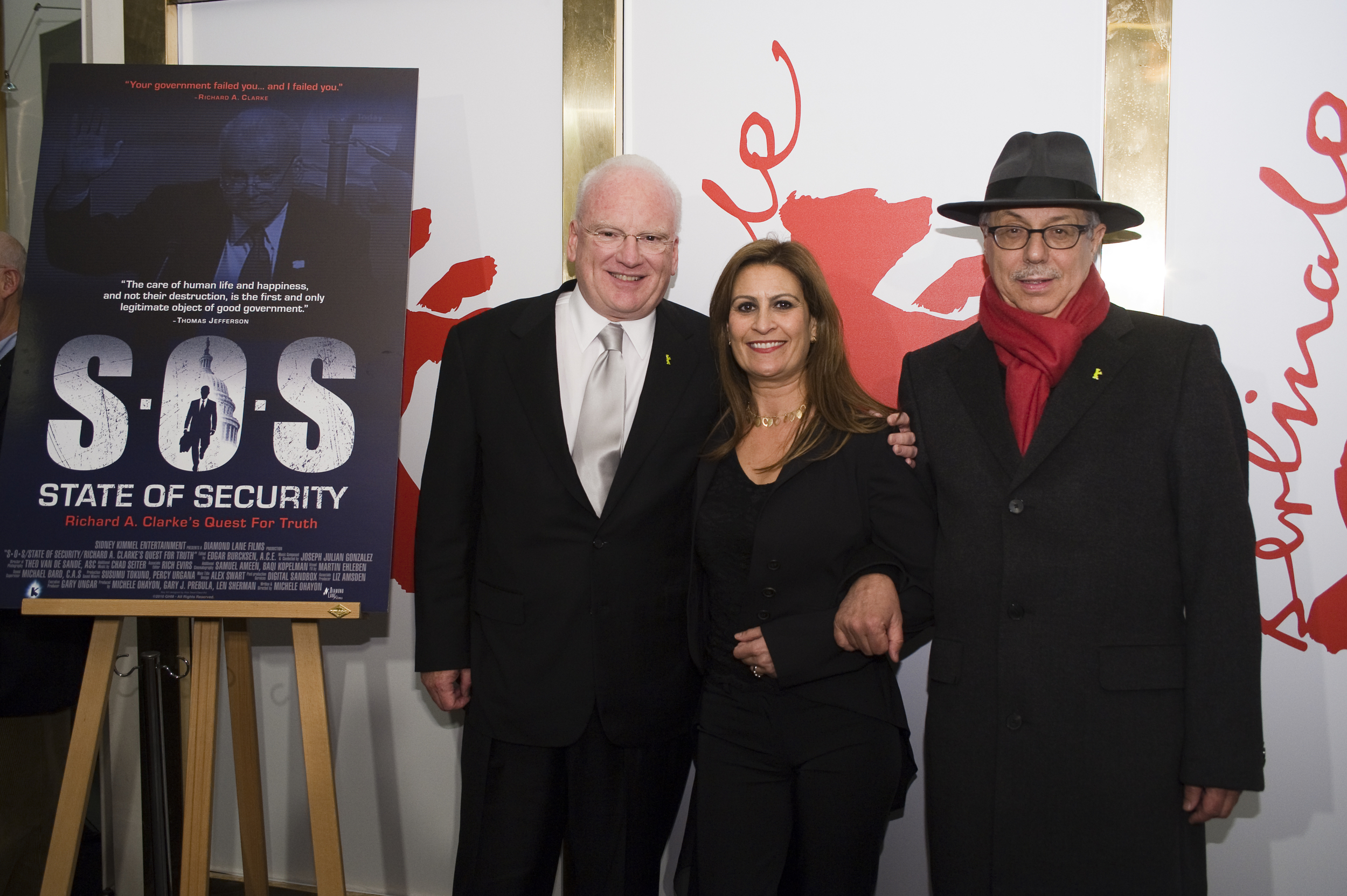 With Richard Clarke and Dieter Kosslick at Berlin Film Festival