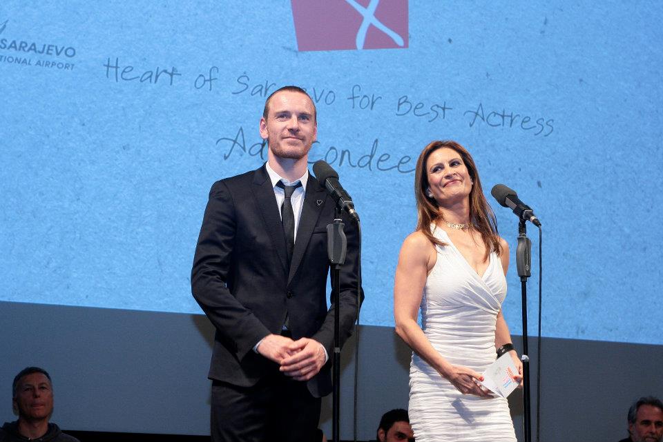 With Michael Fassbender at Sarajevo Film Festival