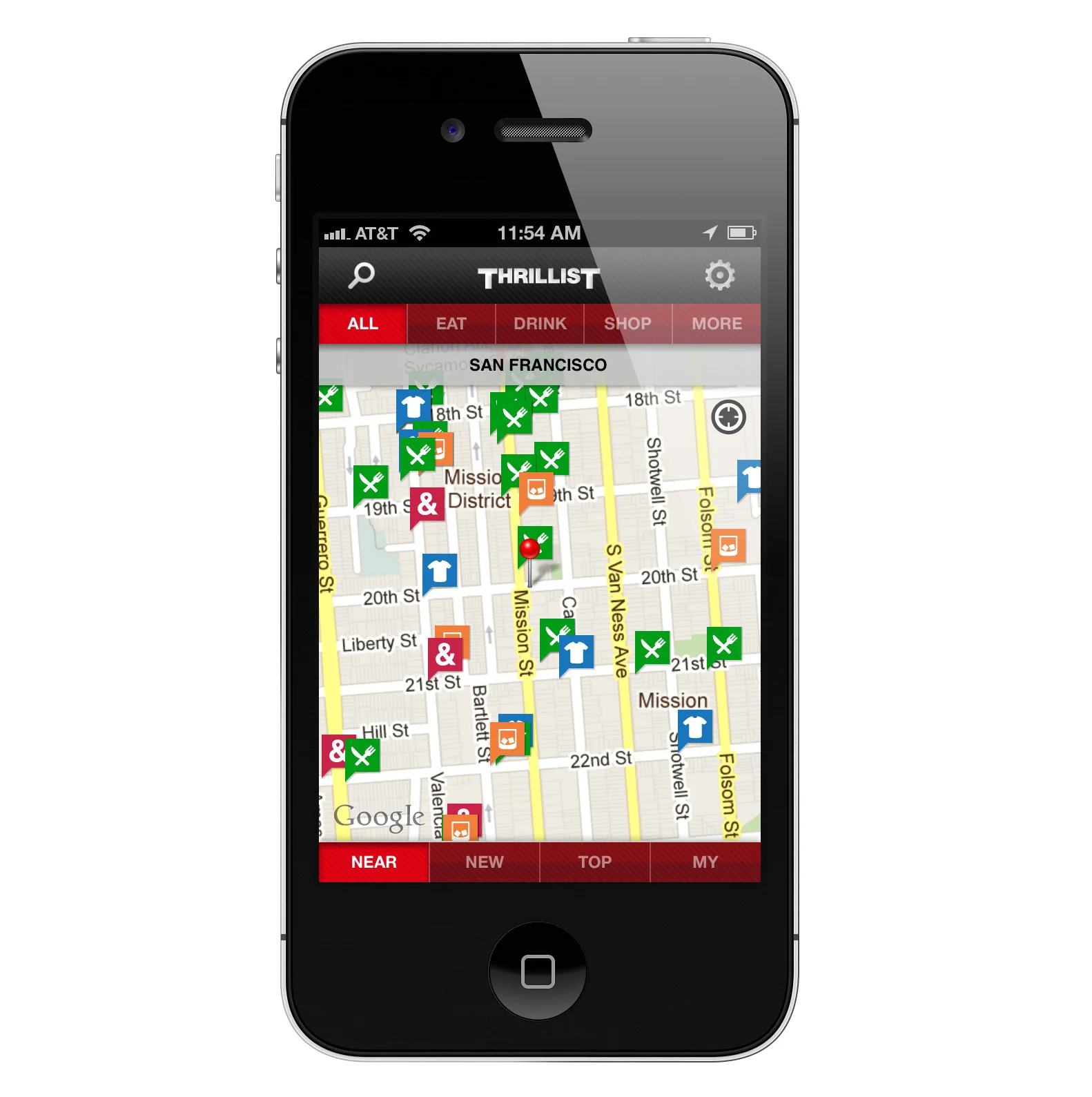 The old Thrillist app (Pre-Version 2.0) was a "dumping ground" for repurposed content from the Thrillist website.