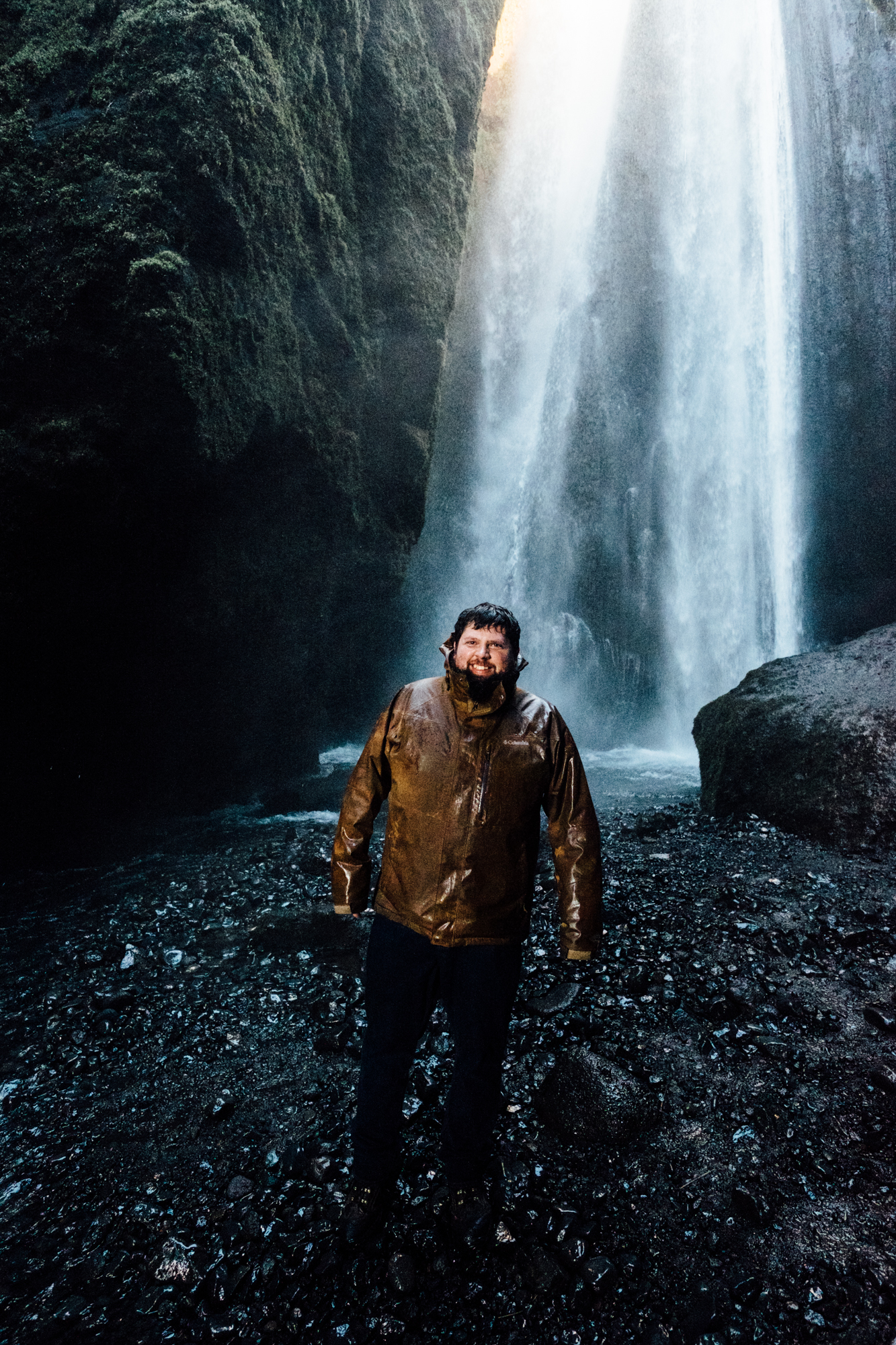  Jake posing in front of Gljufrabui! This was one of our favorite hidden gems in Iceland - this waterfall is tucked behind a rock face and not visible from the front. It’s an easy hike through a shallow stream to get into the clearing to view the wat