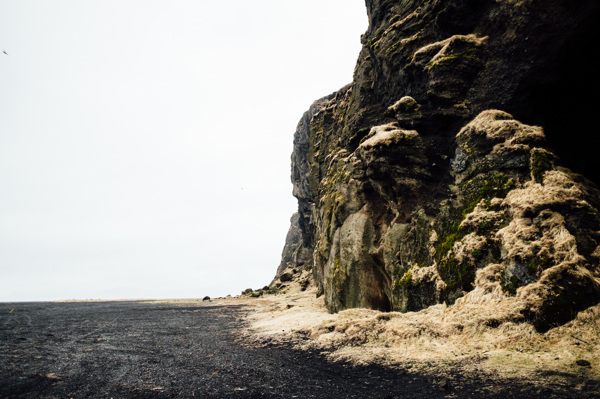  Looking back at Hjörleifshöfði from the beach. Hjörleifshöfði is a promontory (sort of a small mountain that emerges from the ocean) that is apparently haunted. It is named after one of Iceland’s ancient viking settlers (Hjörleifr Hróðmarsson) - the