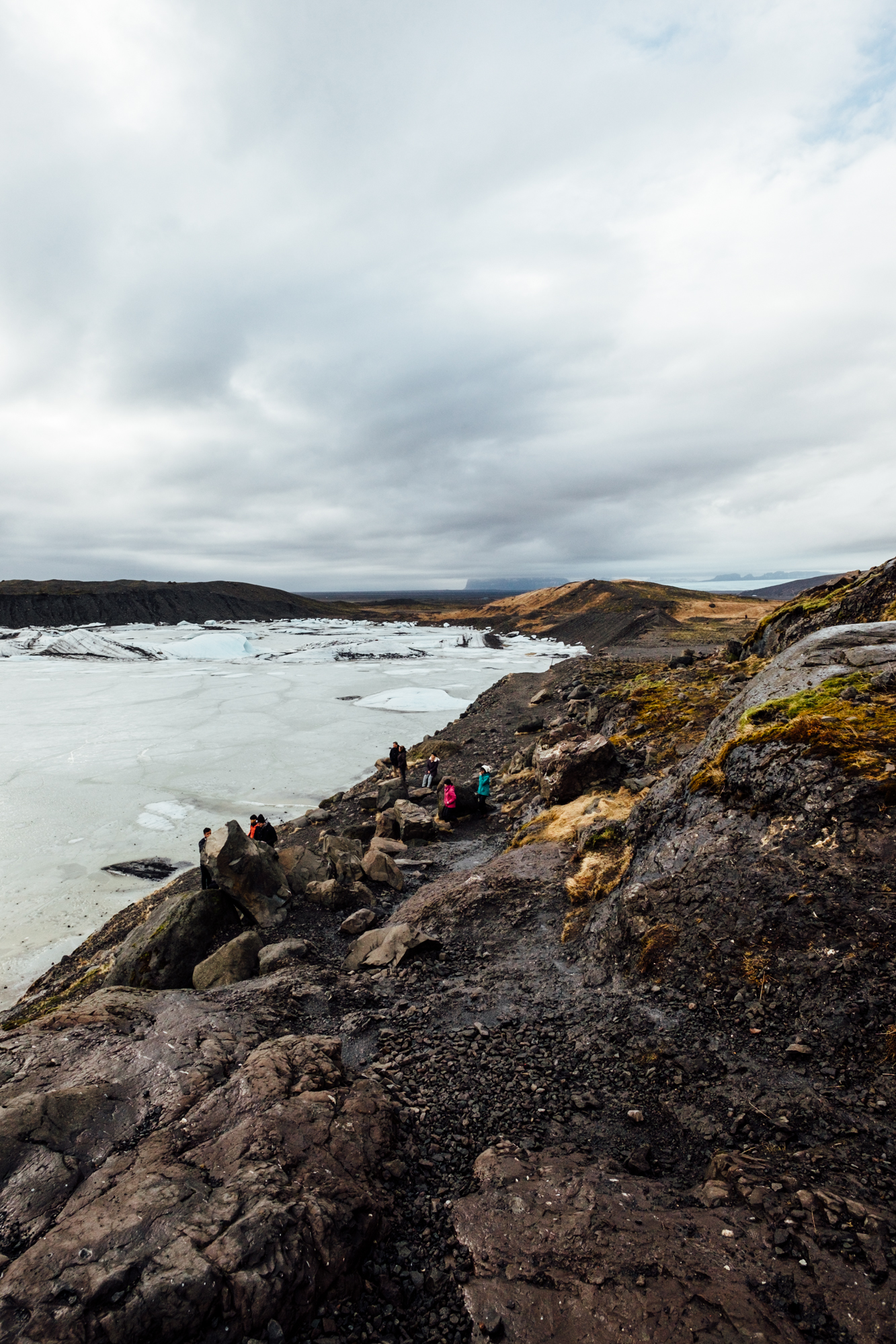  The view towards the ocean from Svinafellsjökull. 