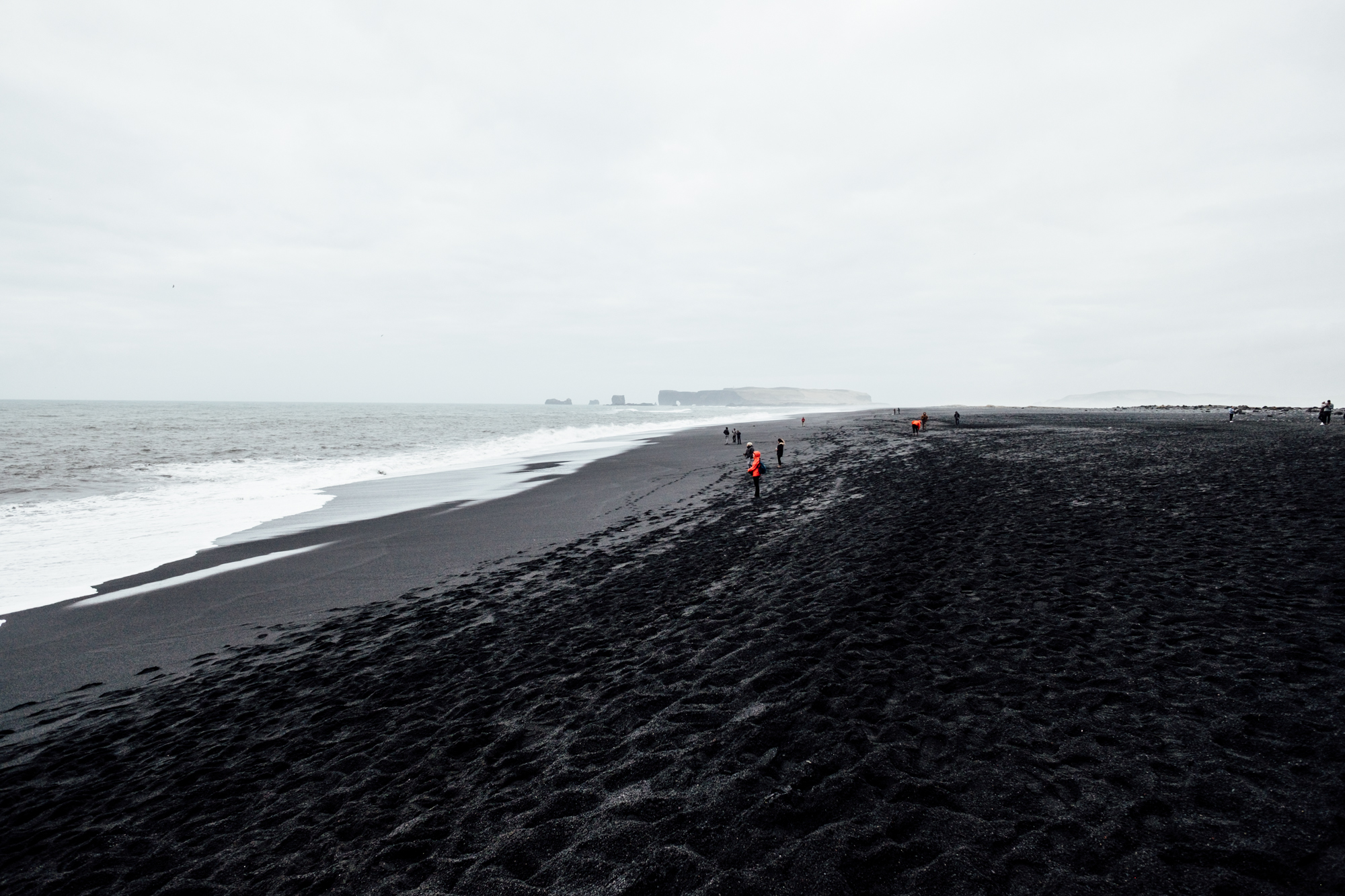  Looking out at the black sand beach. The sand here is such a intense deep black - it’s hard to describe without seeing it in person. 