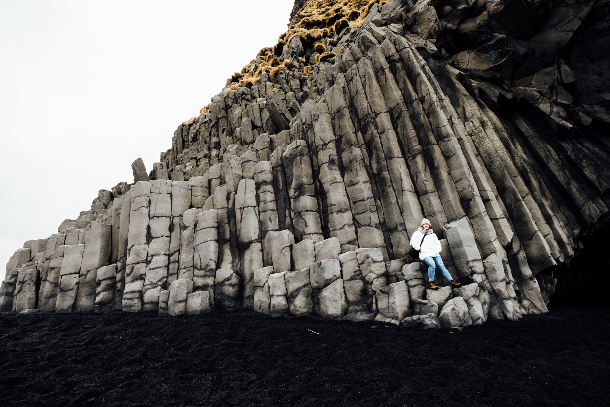  Showing the scale of the columns. Photo by Jake. 