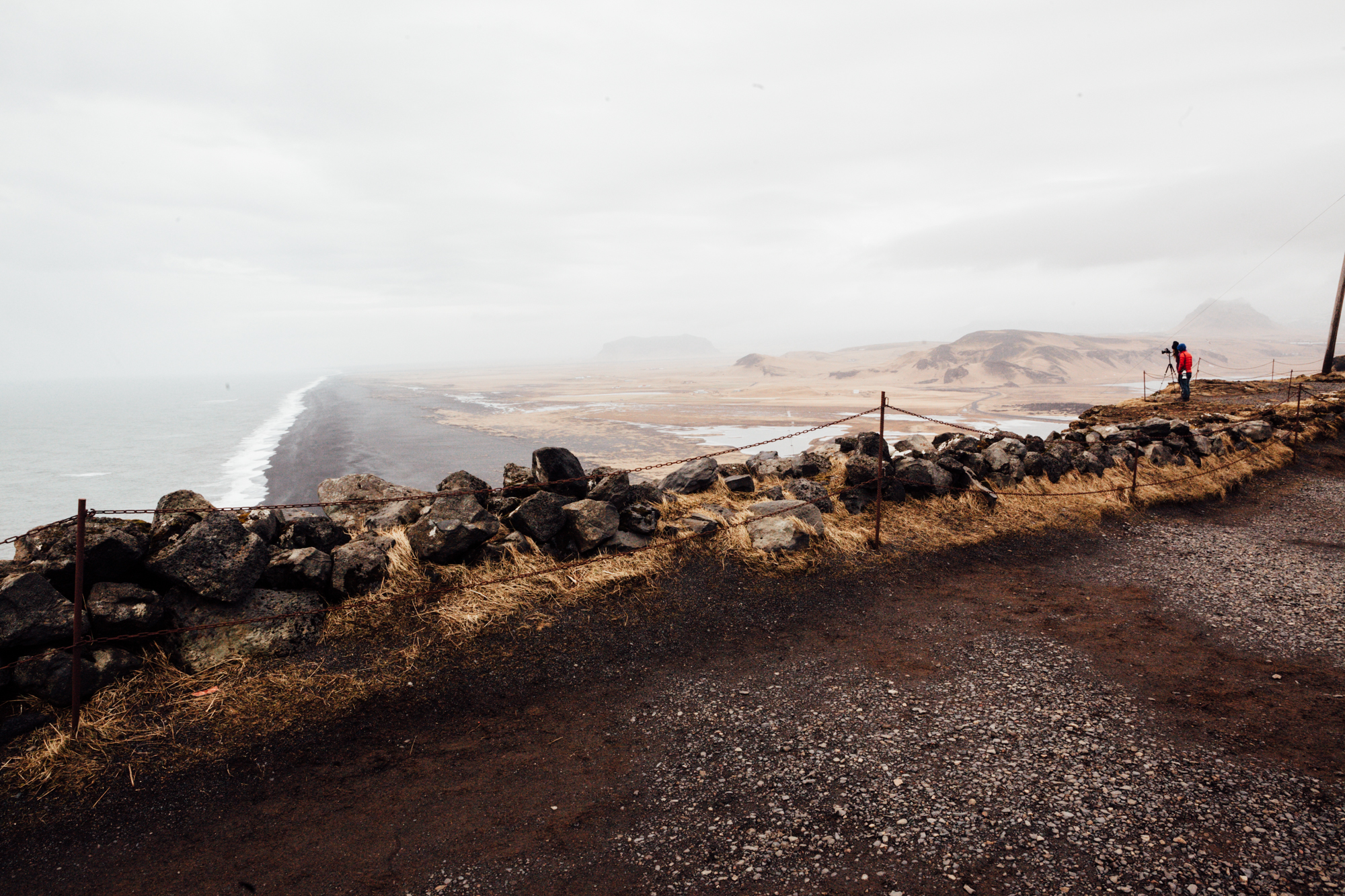 Jake forced me to drive up a terrifying corkscrew hill for this view. It was worth it. This is the overlook near the Dyrhólaey Lighthouse (we’re looking Westward here - the Dyrhólaey Peninsula and famous arch is behind us).