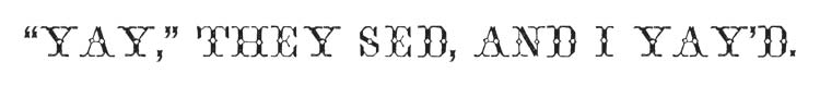 Broderie - Uppercase: Yes Lowercase: No Numerals: No