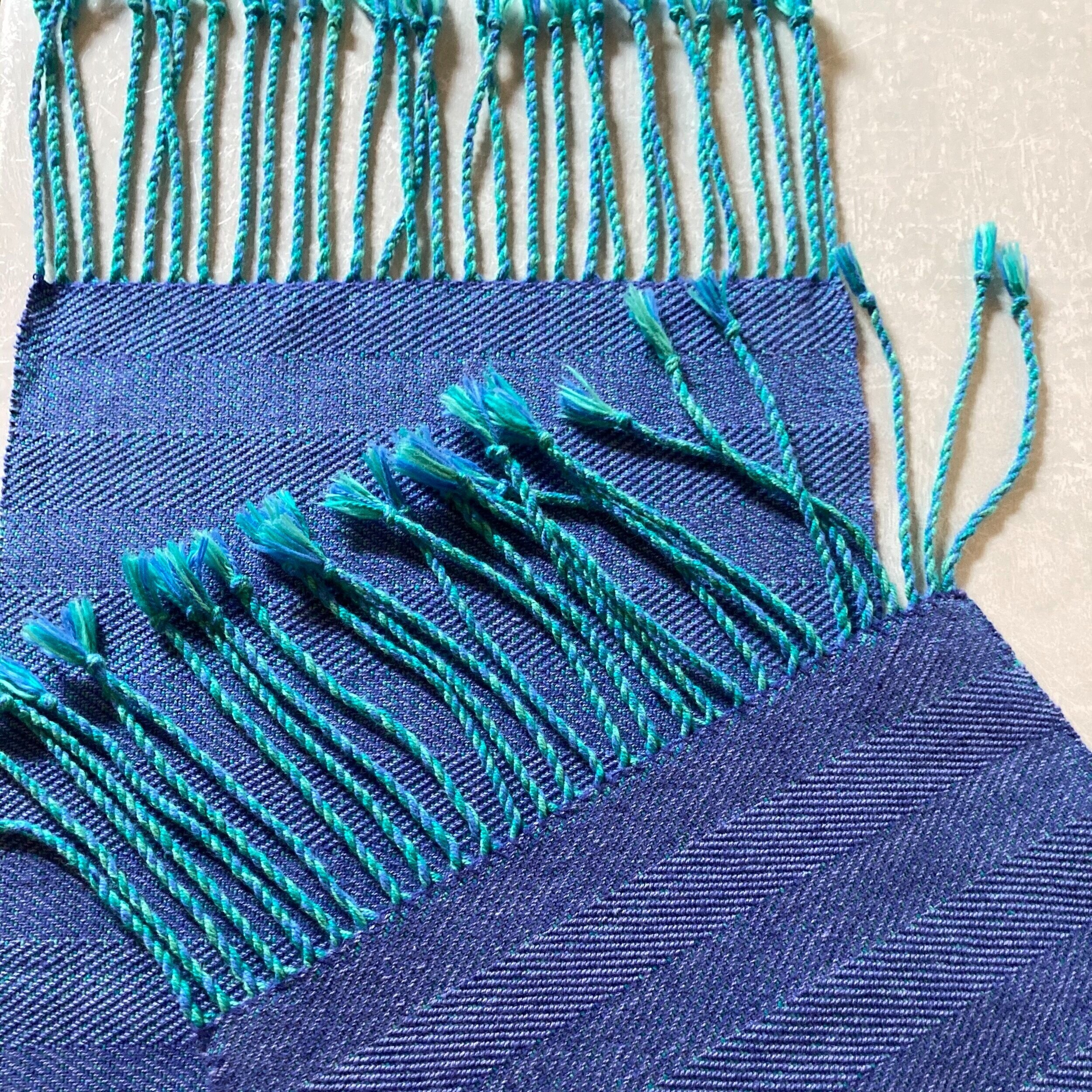 Handwoven Table Runner with Fringe Tina Knop Morse