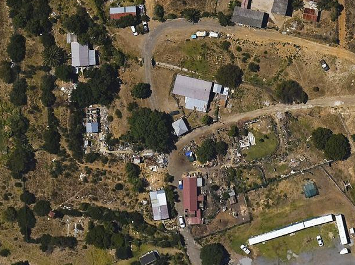 Cape Town, South Africa - A large urban garden at the base of Lion's Head mountain in Cape Town.