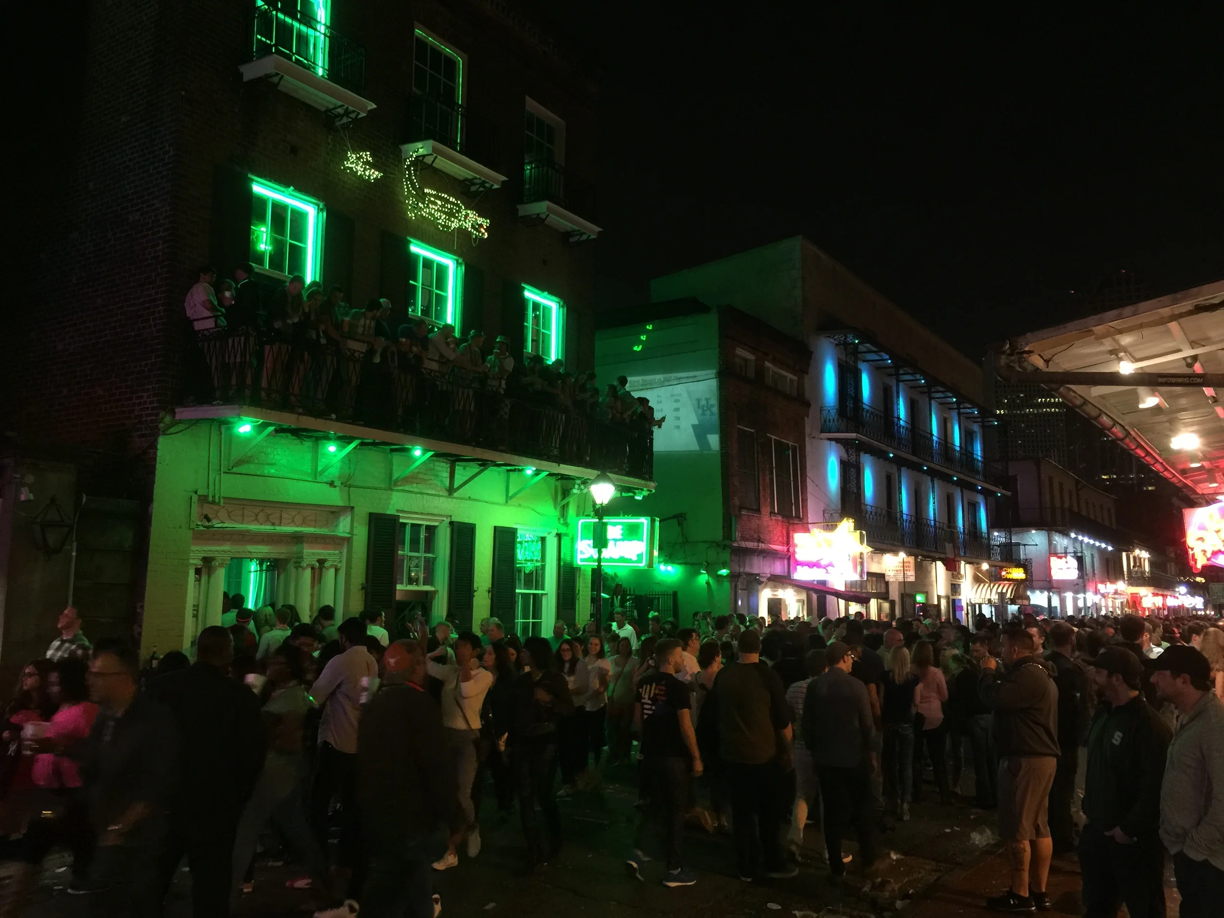 Bourbon Street in the French Quarter