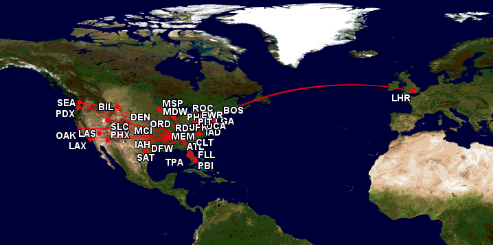 Flights I have taken