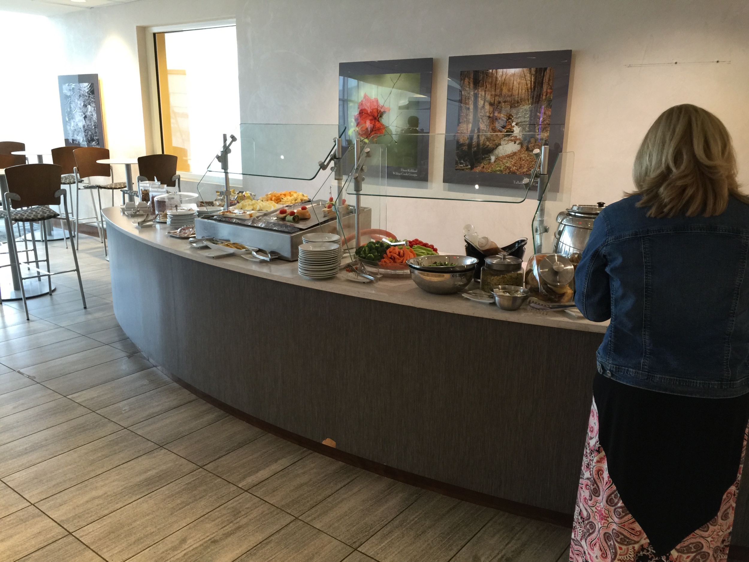 The buffet offered a variety of options (click to enlarge)