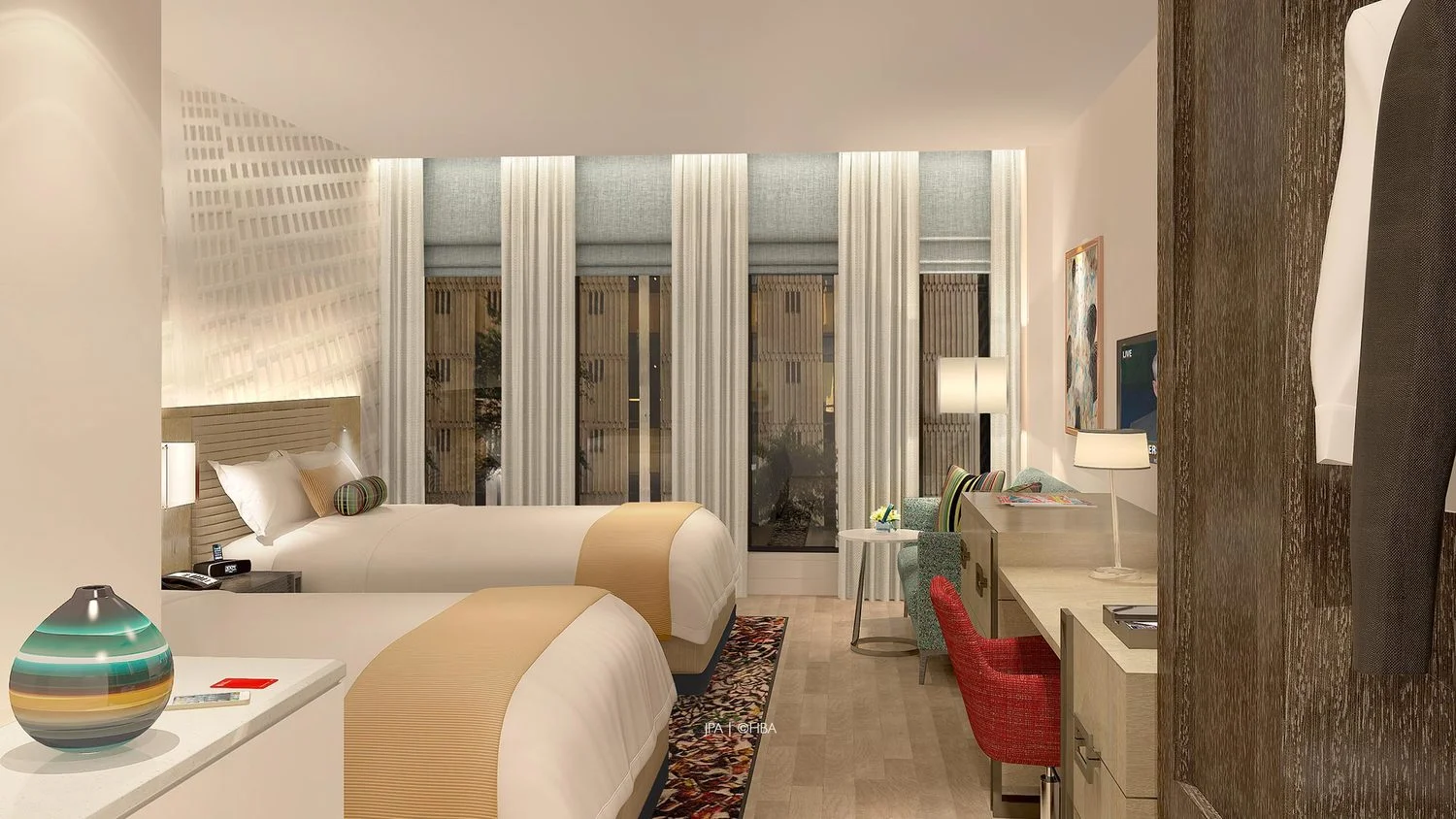 Room in new Hotel Indigo in downtown Atlanta (Photo: Portman Holdings)