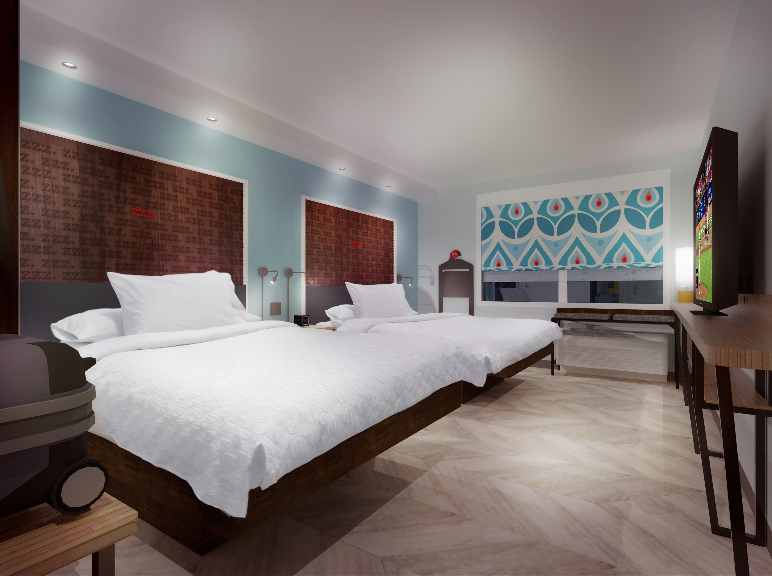 Double queen guestroom