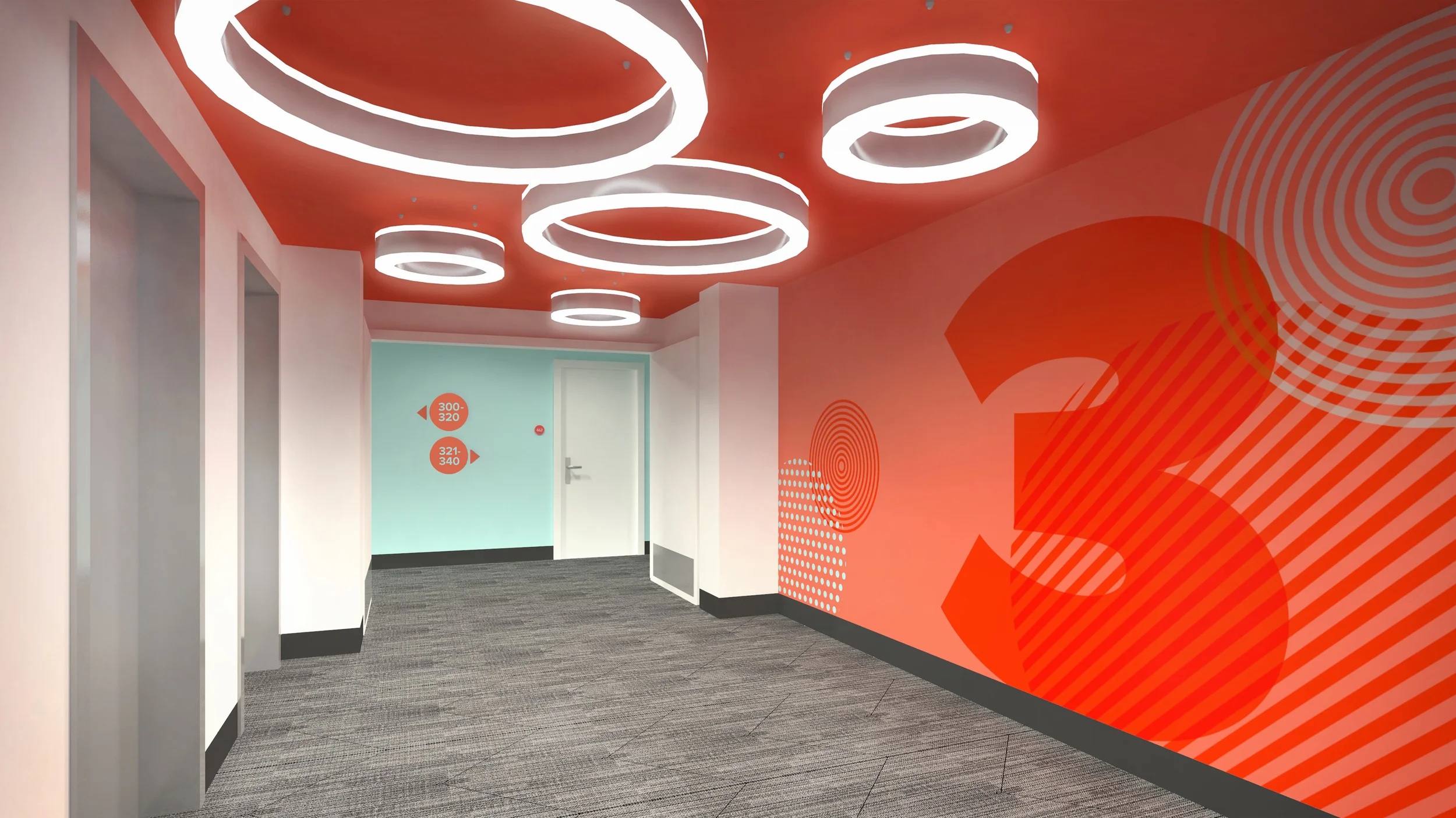 Is this what an elevator lobby would look like in a daycare center? (Photo: © Hilton Worldwide)