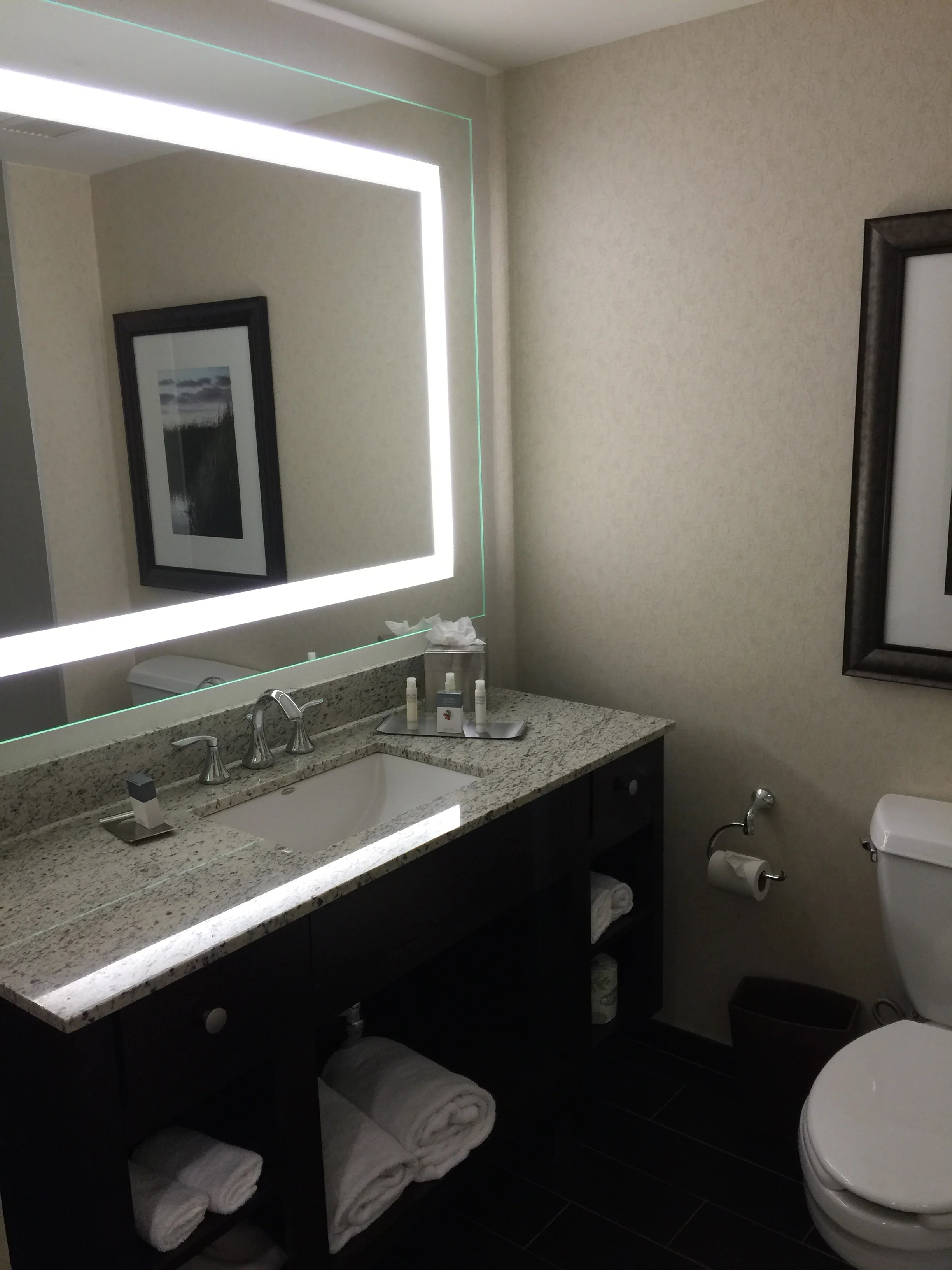 I really liked the light-surround in the bathroom! (click to enlarge)