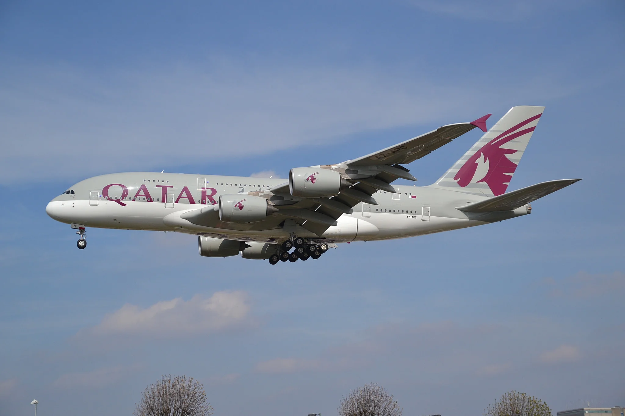 Qatar will fly the A380 to Atlanta for the first roundtrip of service from Doha (click to enlarge) (Photo: Alec Wilson )