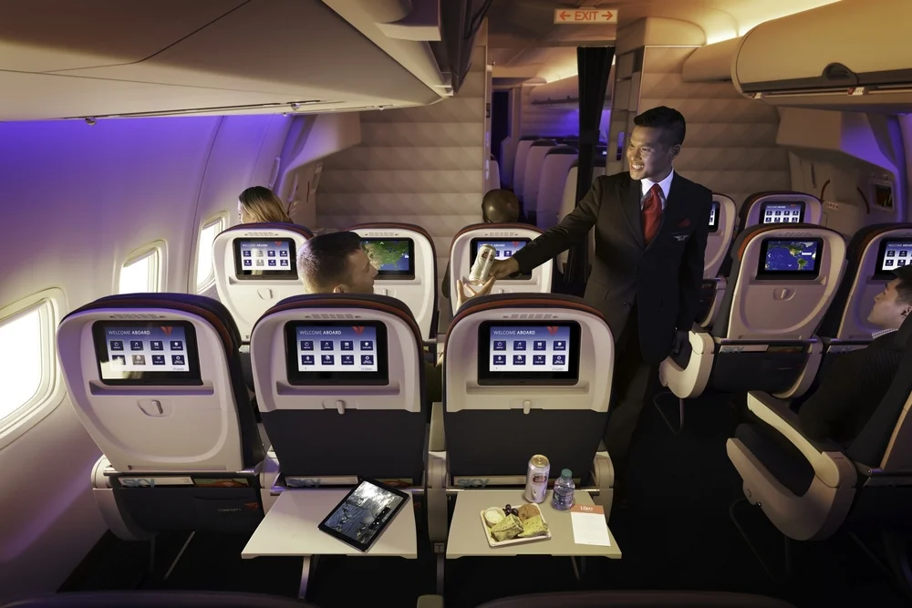Comfort+ is now bookable as a fare on certain international flights for travel beginning September 19, 2016 (Photo: Delta Air Lines)