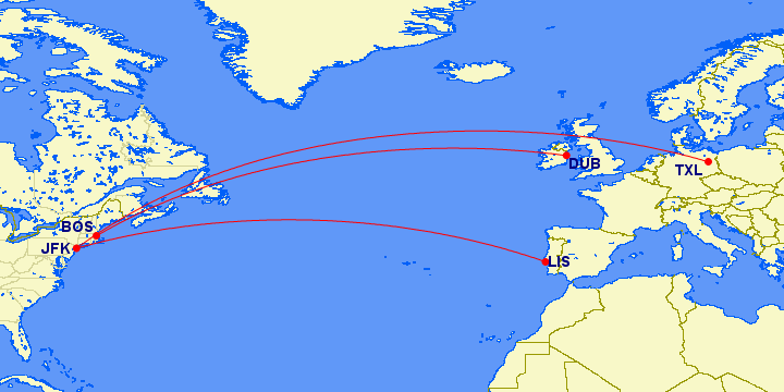 Delta's seasonal service to Europe from Boston and New York starts May 2017
