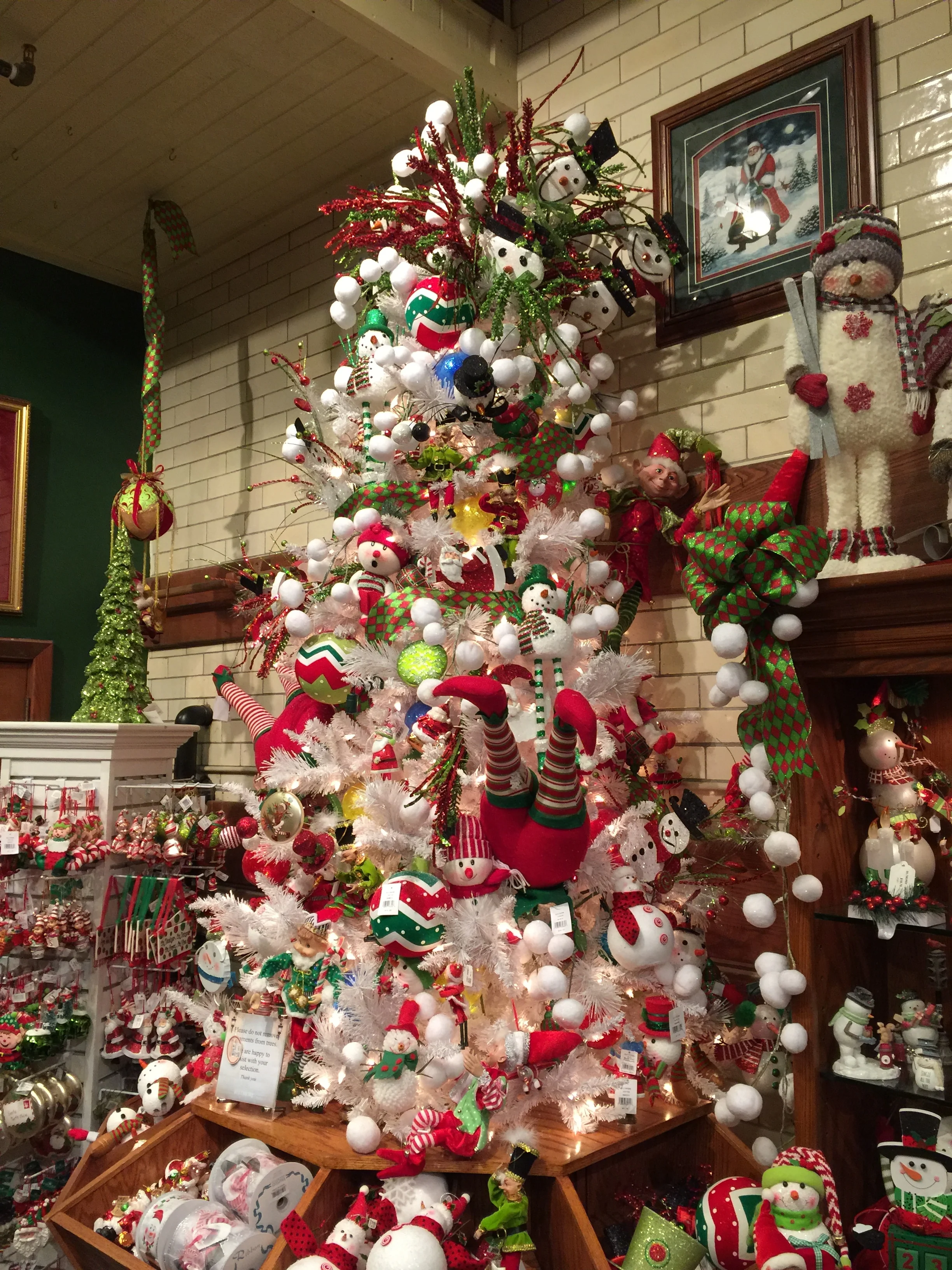 Shopping at Biltmore House where we picked up a Christmas ornament (click to enlarge)