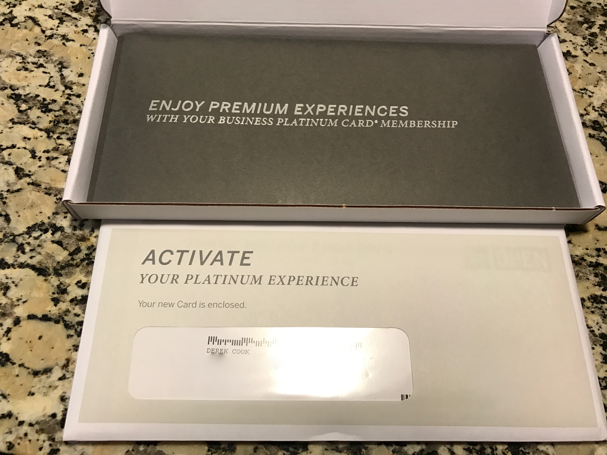 Inside the box is an envelope with the card and a glossy booklet reviewing the card features. (click to enlarge)