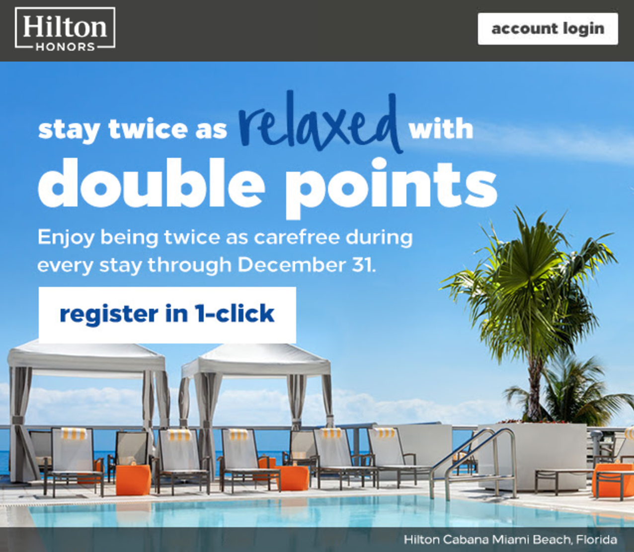 Hilton's latest promotion offers double points on stays this fall