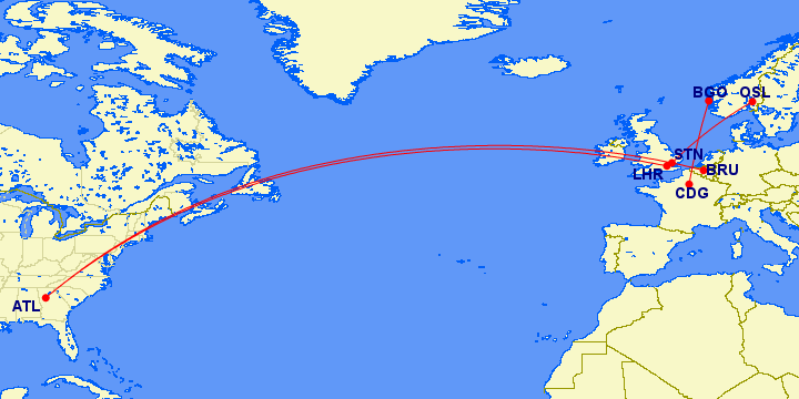 After deciding to skip Stockholm, gaining planning flexibility, I found flights that will work well. (click to enlarge)