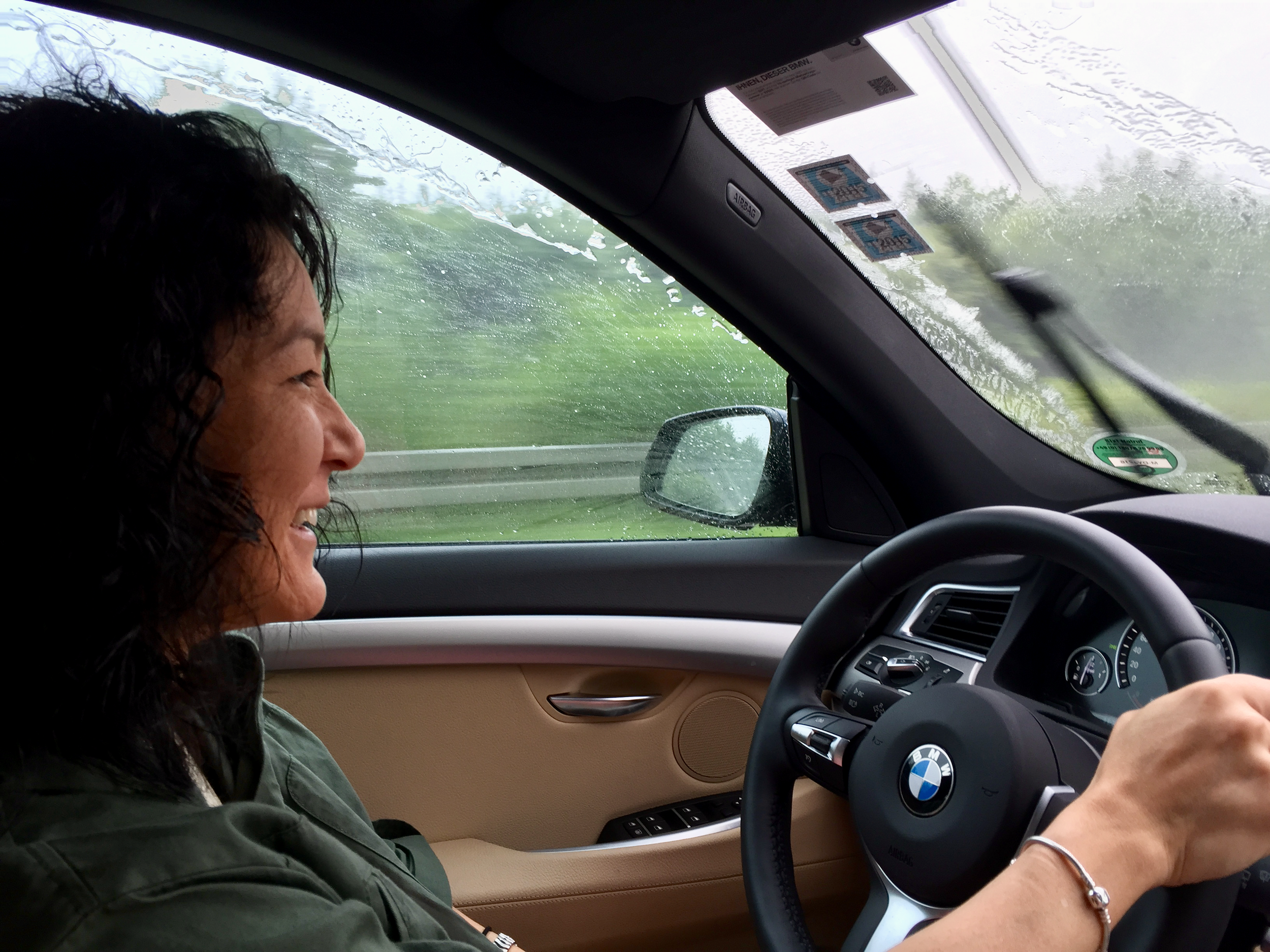 Mrs. Debrian Travels seemed to enjoy driving on the German Autobahn! (click to enlarge)