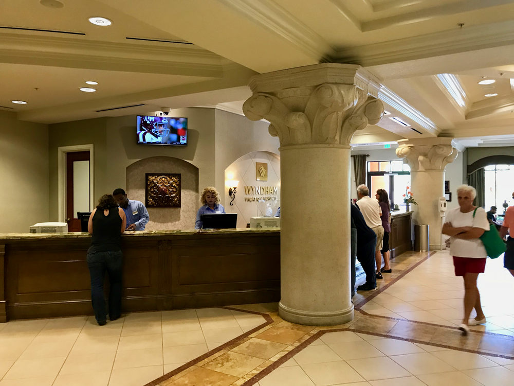 Wyndham Bonnet Creek Resort Visitors Center reception lobby