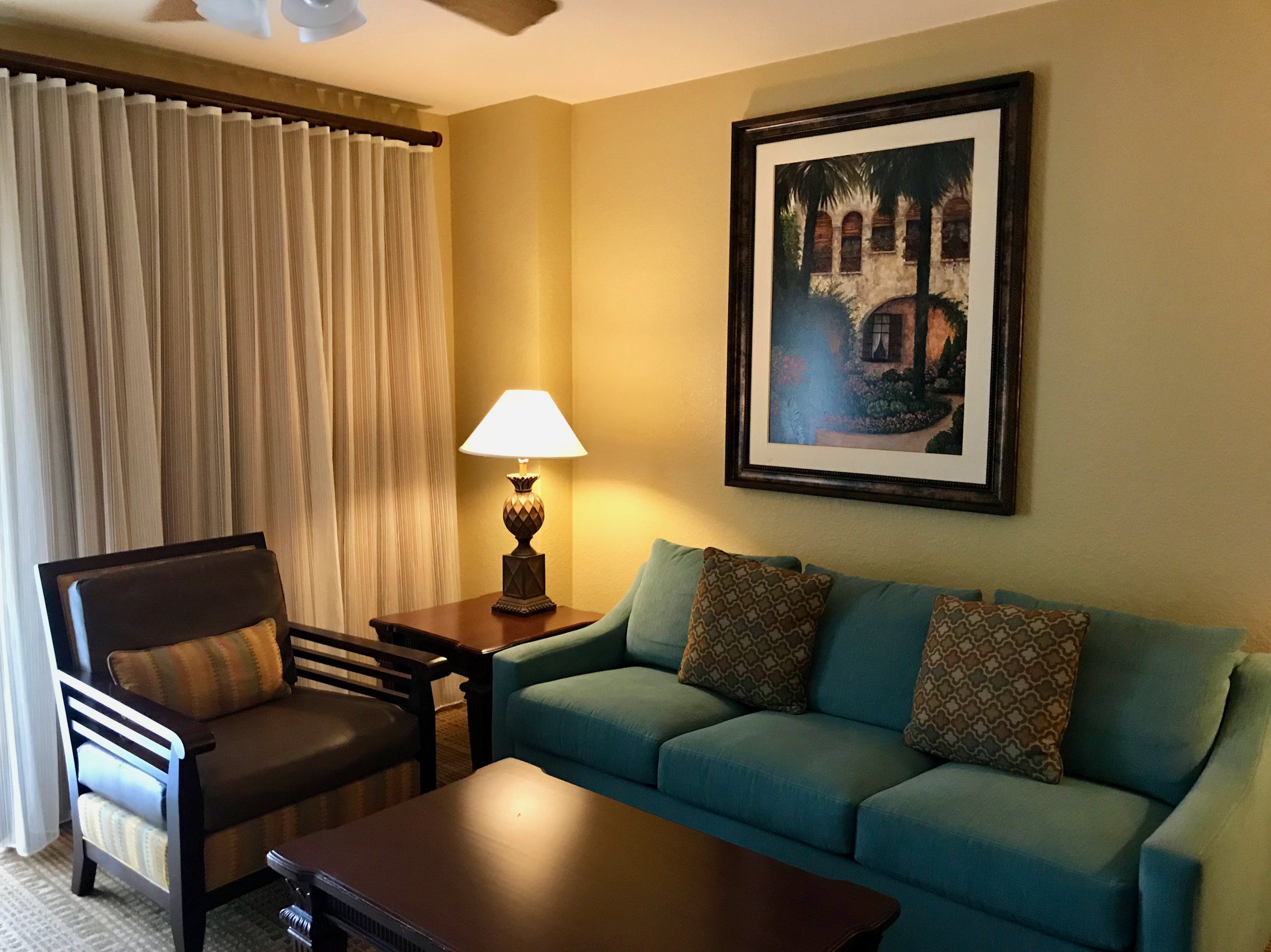 Condo living area (click to enlarge)