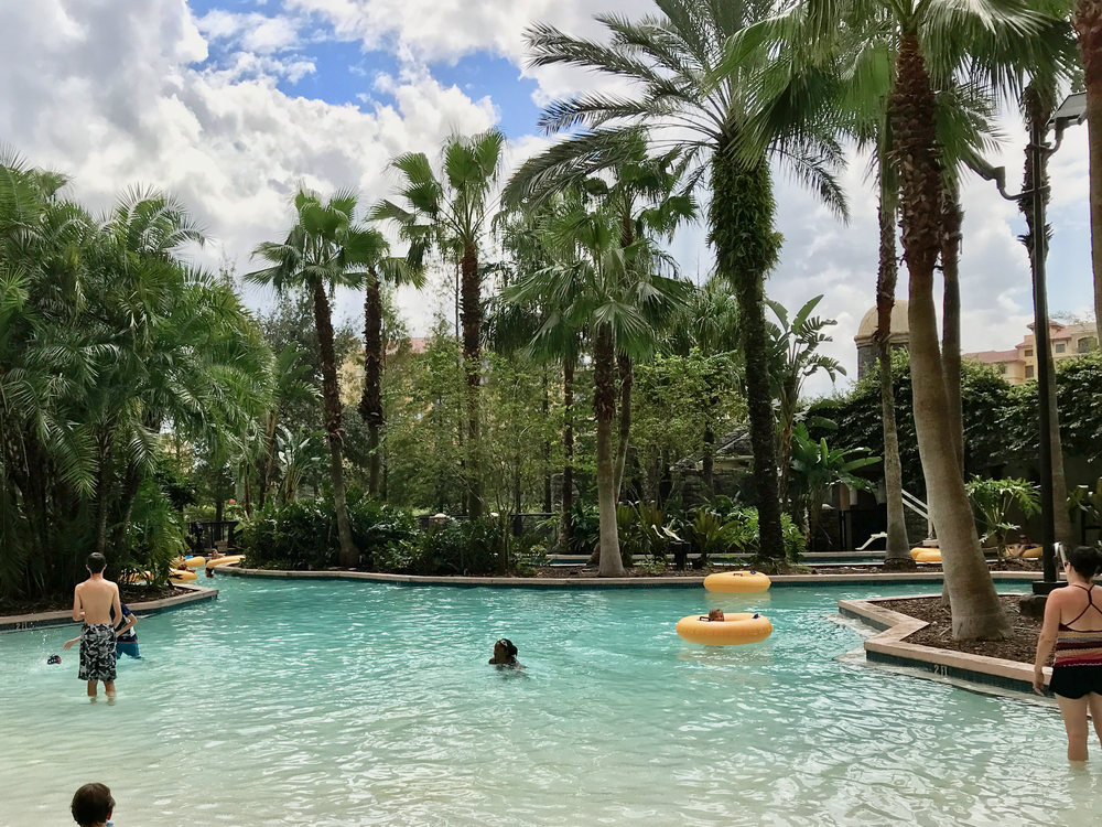 Lazy river lagoon outside Tower 5