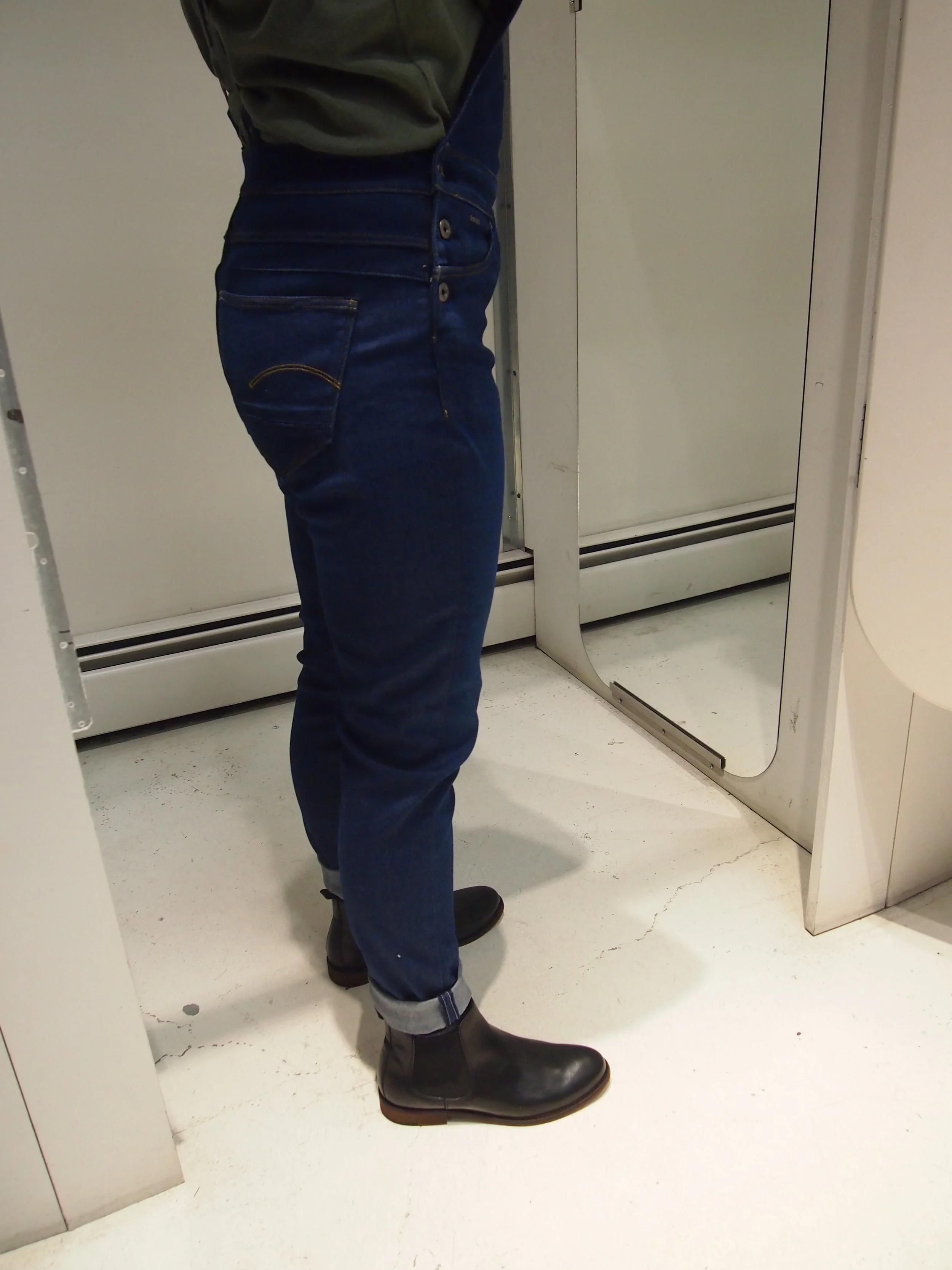 G-Star Raw Women's D-STAQ Skinny Jeans - 5-Pocket Mid Rise Denim Hybrid With Button Fly
