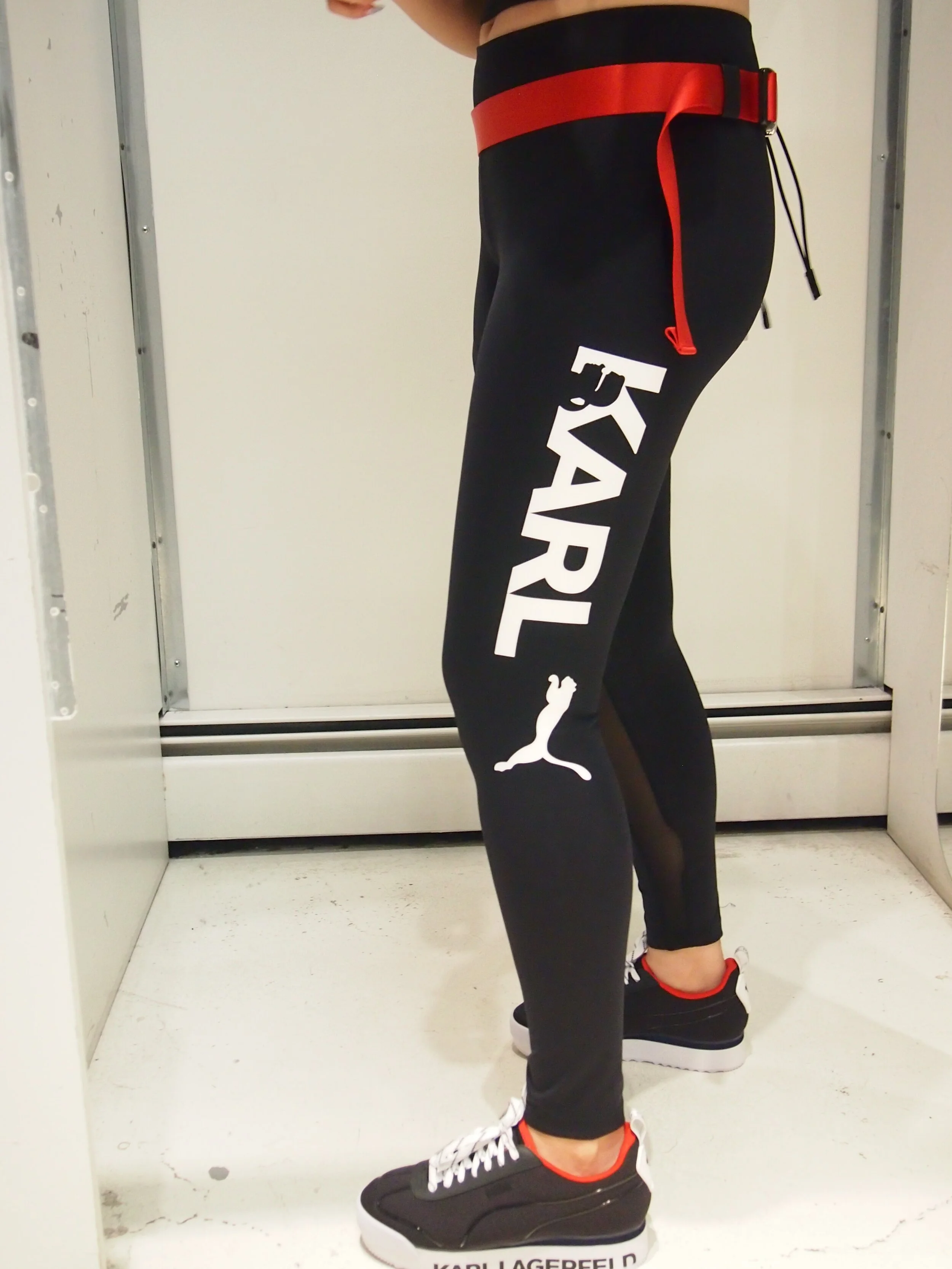 Puma x Karl Lagerfeld Limited Edition mesh panel leggings — GLOBAL