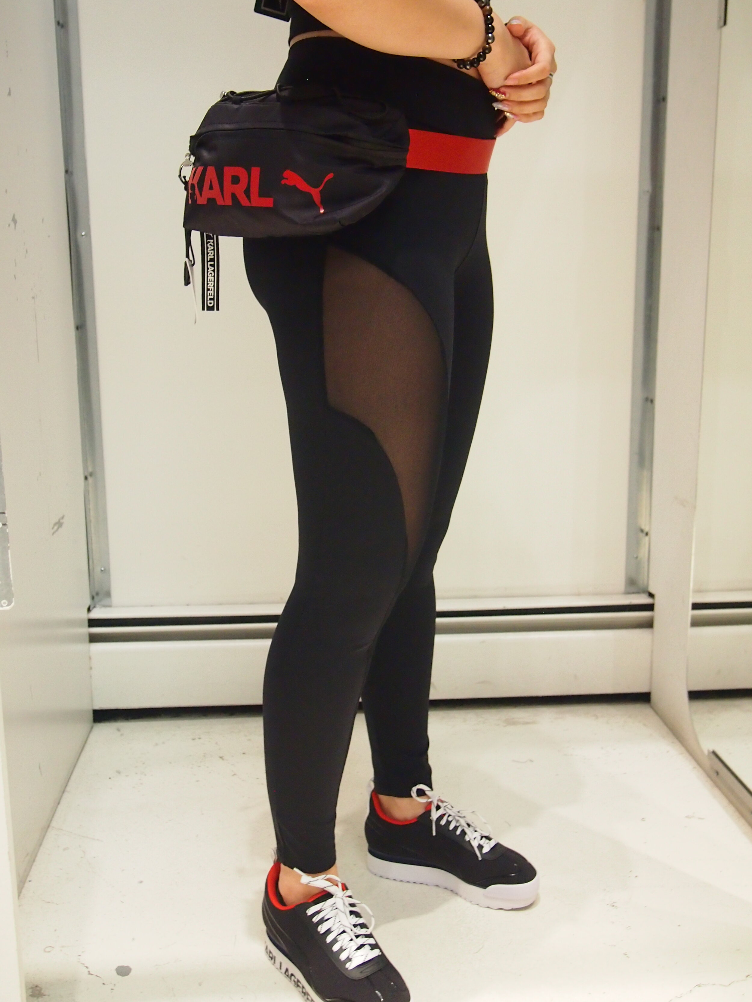 Puma x Karl Lagerfeld Limited Edition mesh panel leggings — global atomic  designs inc