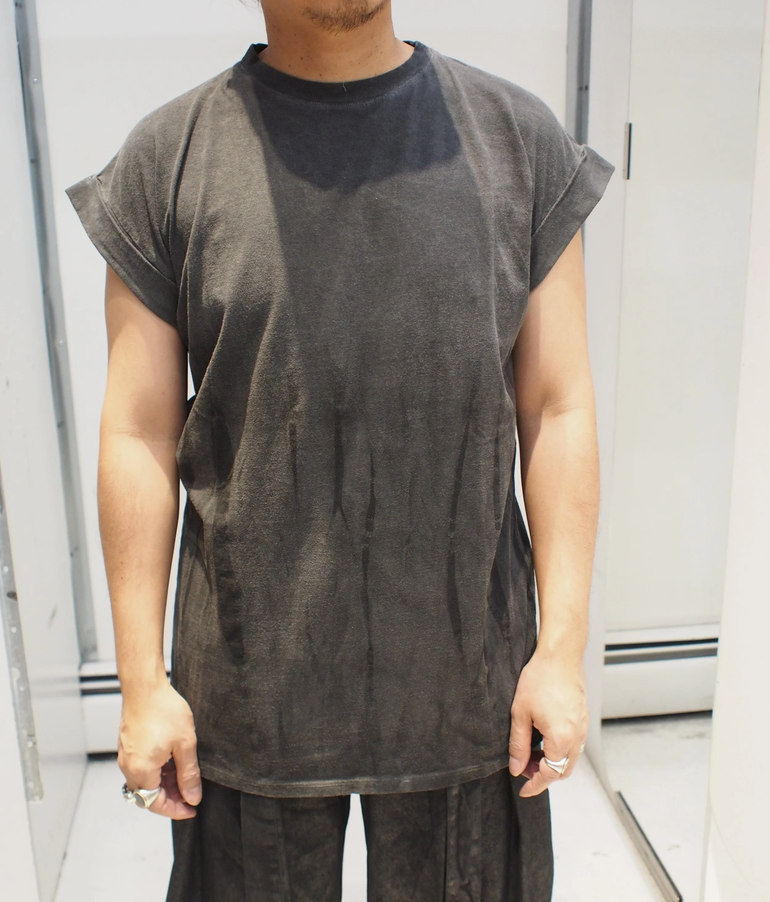 La Haine Inside Us 3V M1063 Degraded Ombre muscle tee - Grey