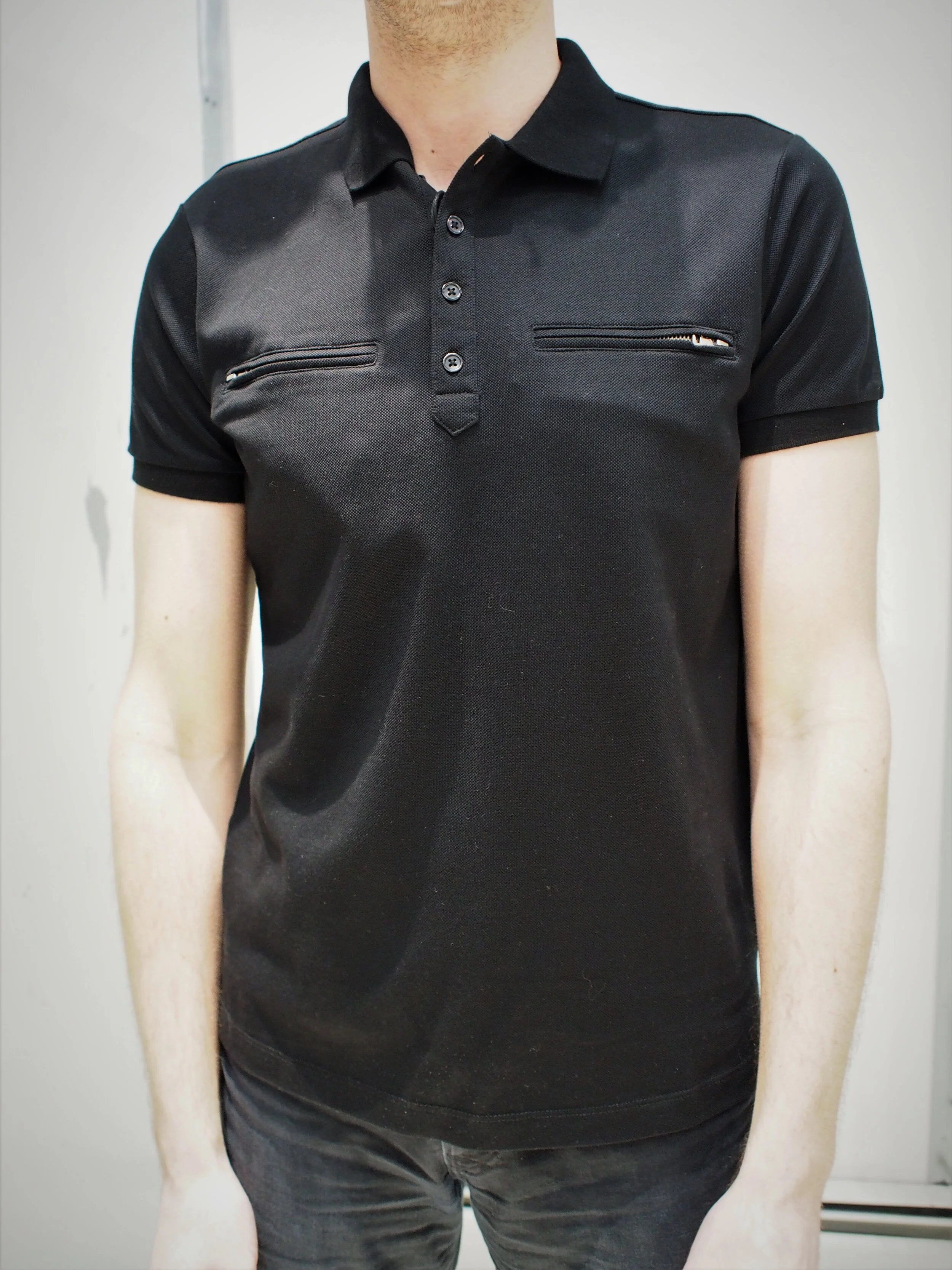 diesel black polo shirt