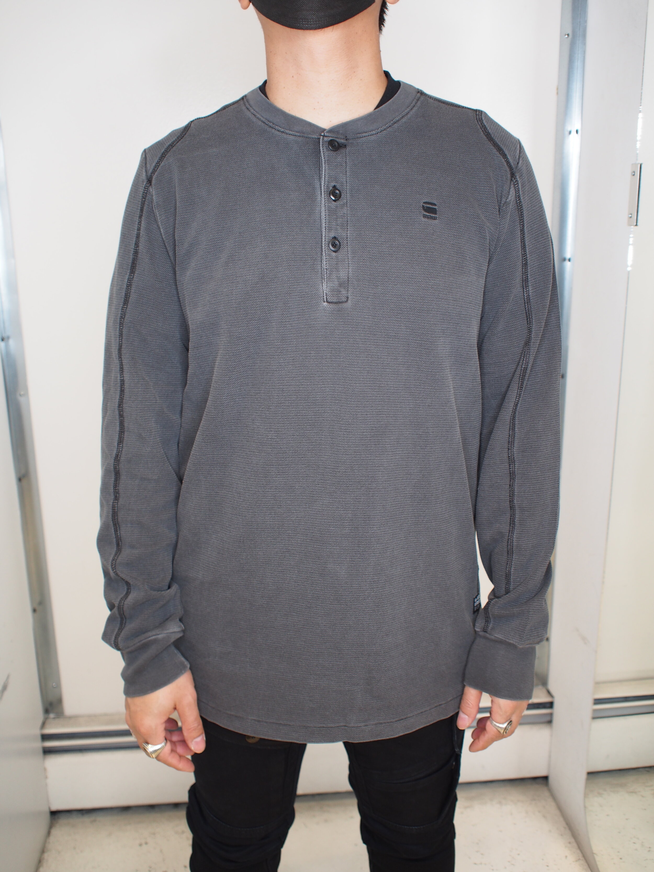 G-Star Raw Blast Pique OD Grandad L/S 
