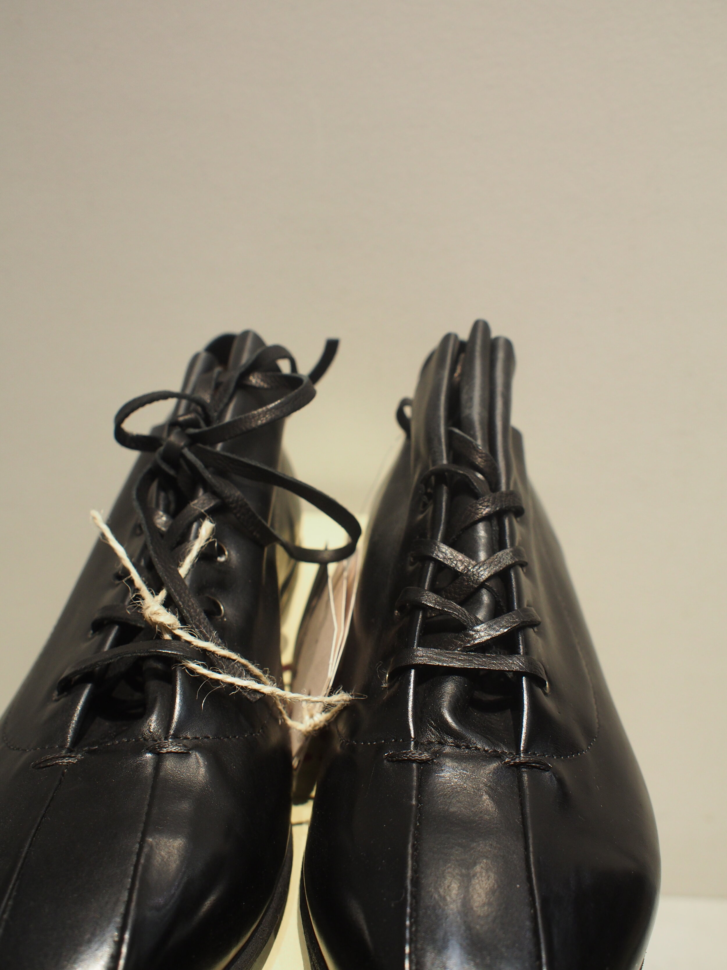 AS.98 Duel pointed toe lace up leather shoes - A09101 Nero 