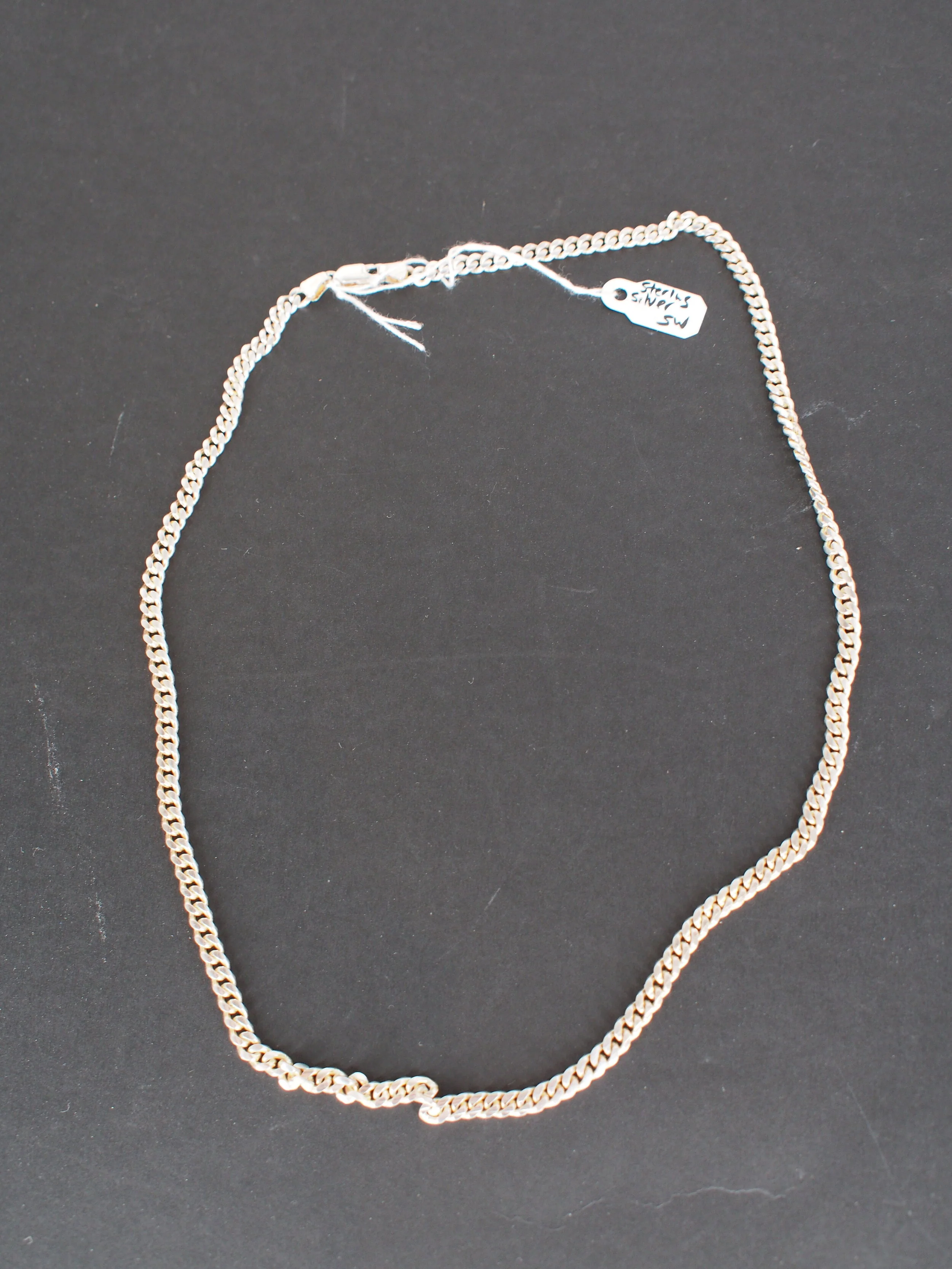 Scandinavia Wolf sterling silver cuban linked chain 22"