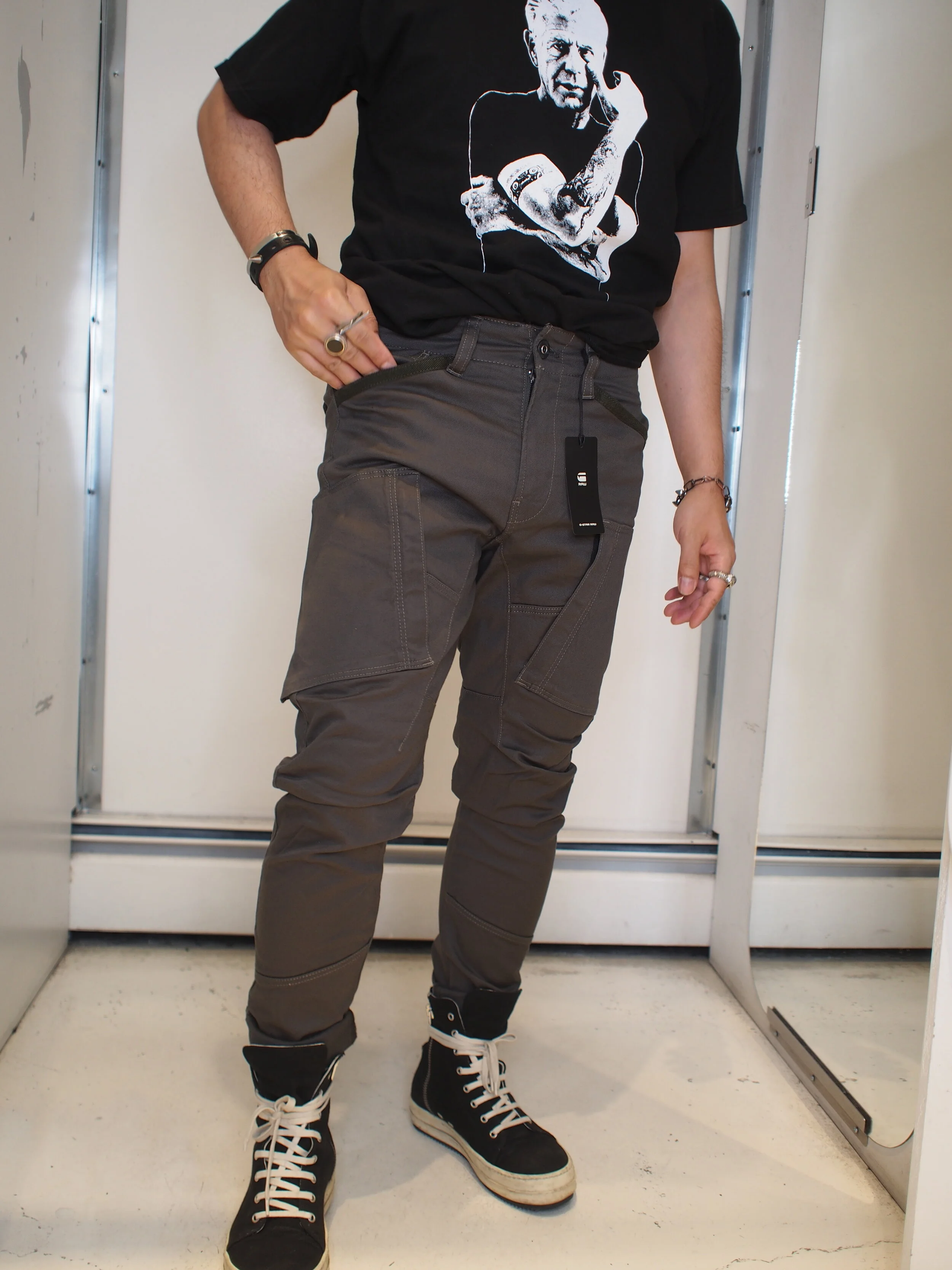 cargo pants with zipper pockets
