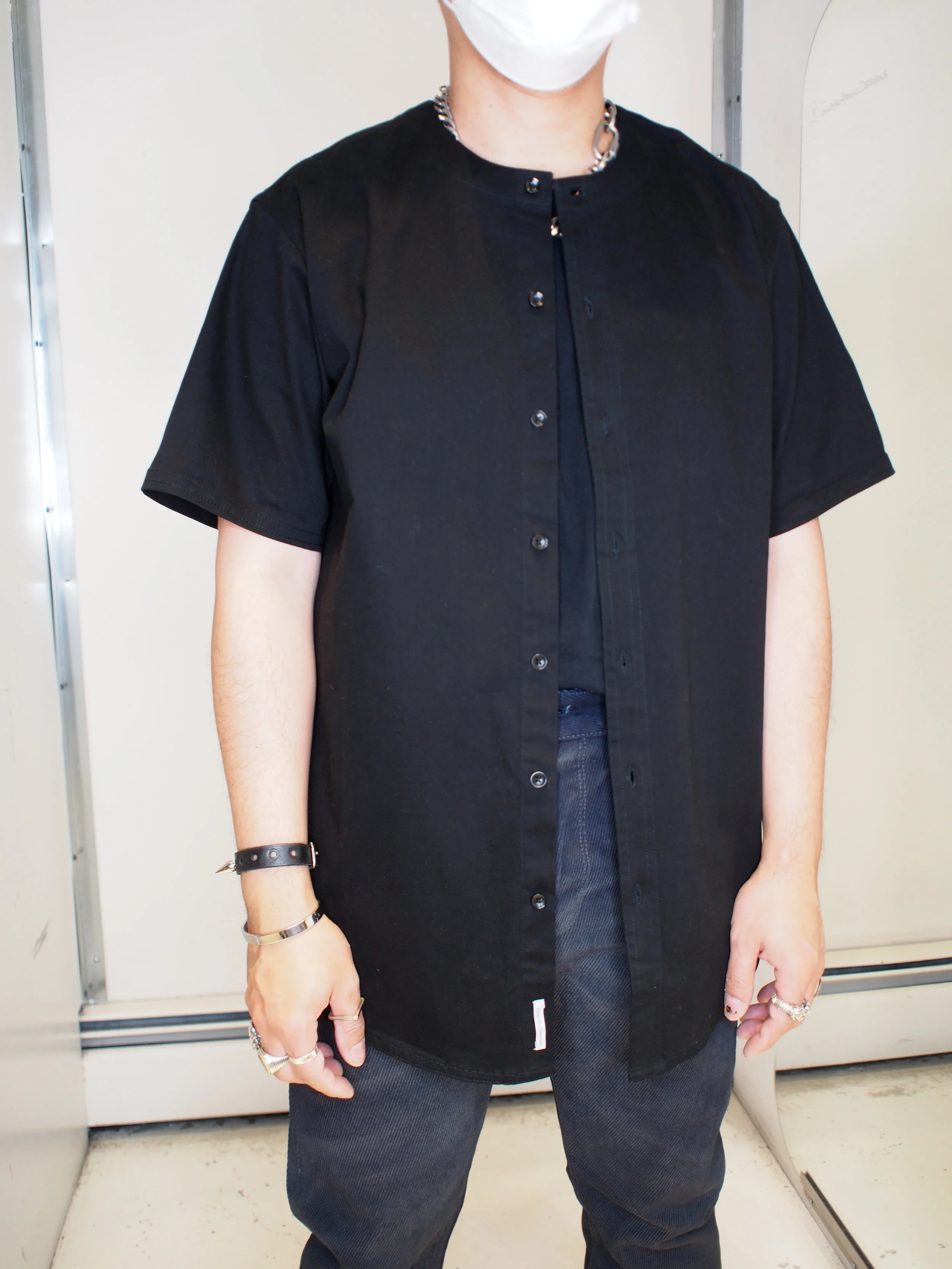 Publish Santino Collarless Button Up S 