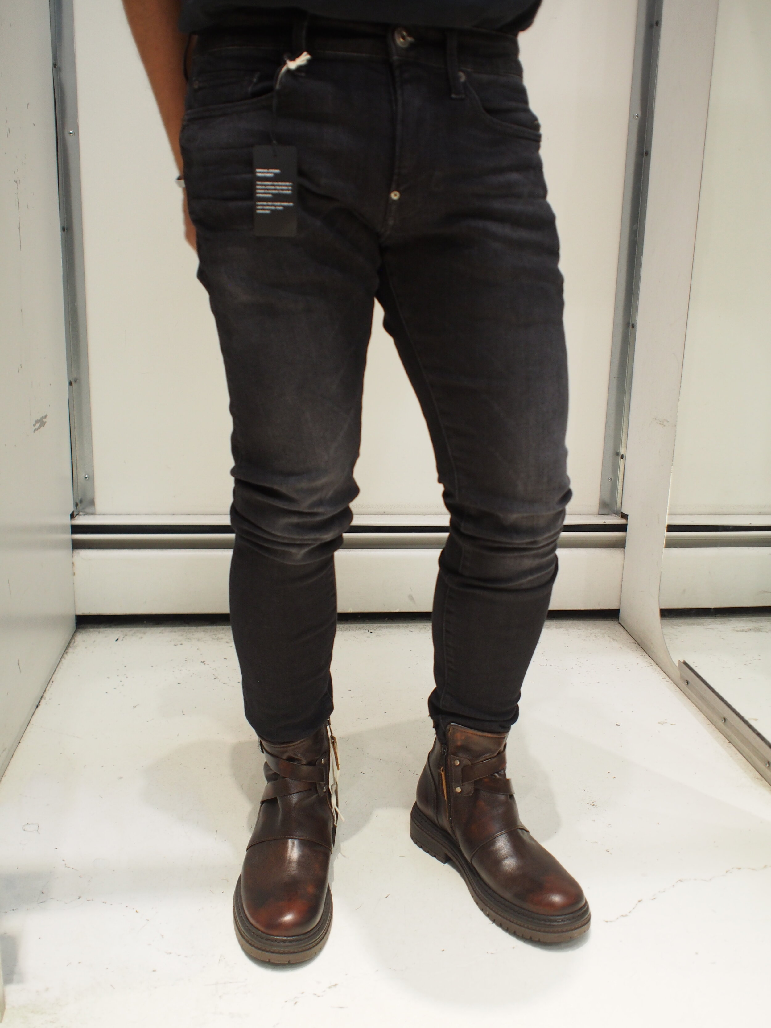leather reinforced jeans