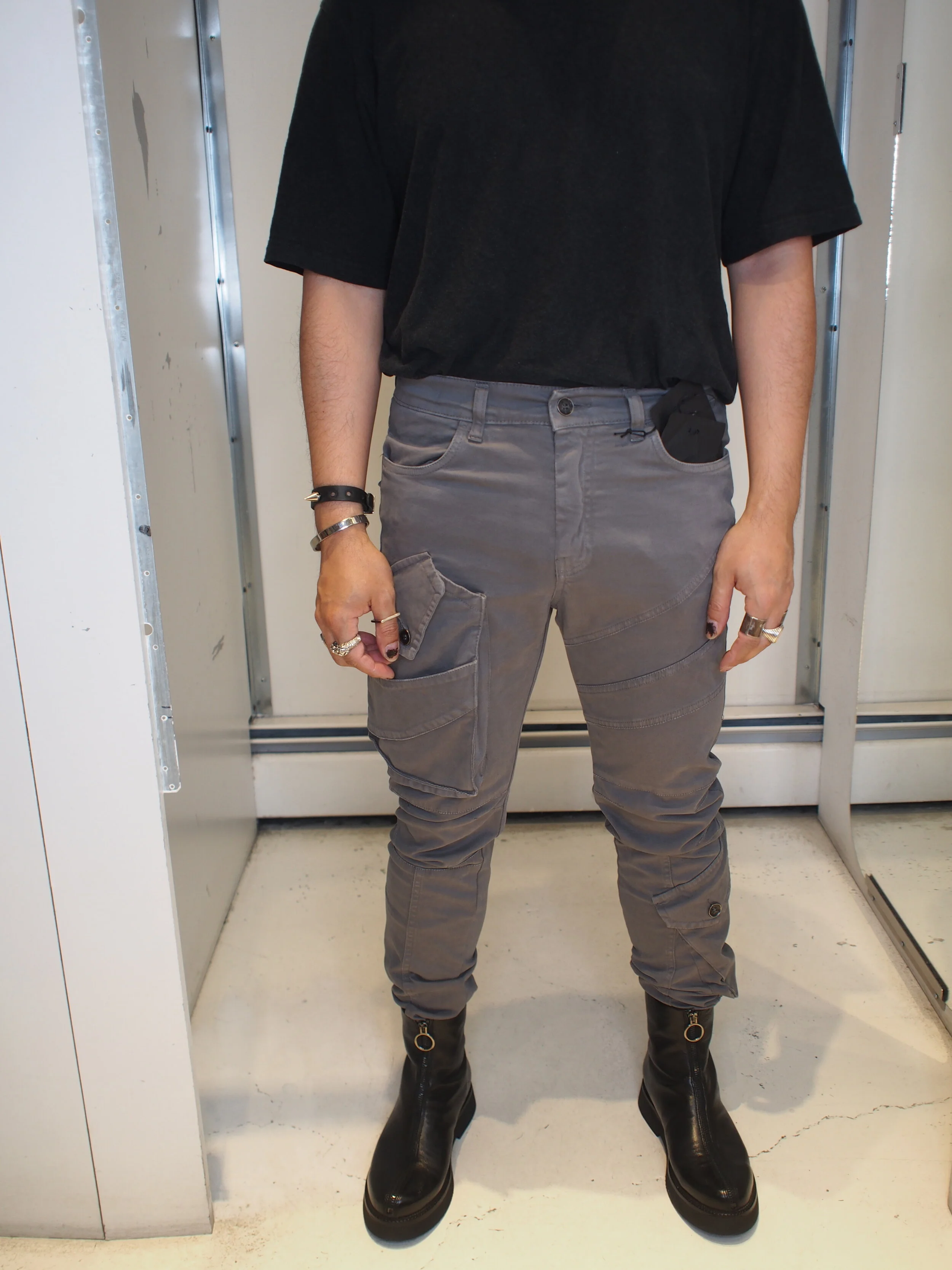 Raw Rovic Zip 3D Tapered Cargo Pants 